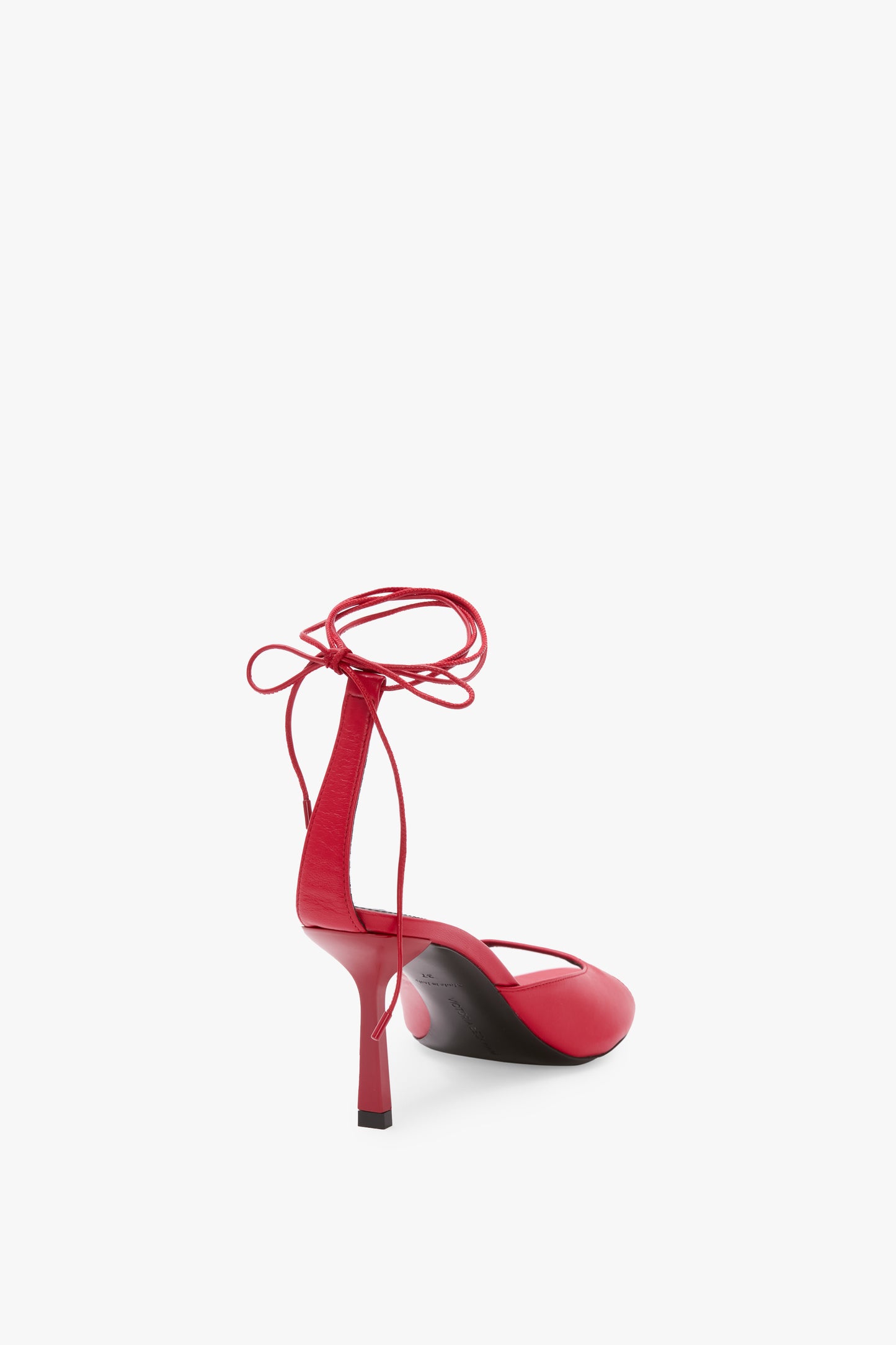 Eliza Stiletto Sandal 75 In Red Leather