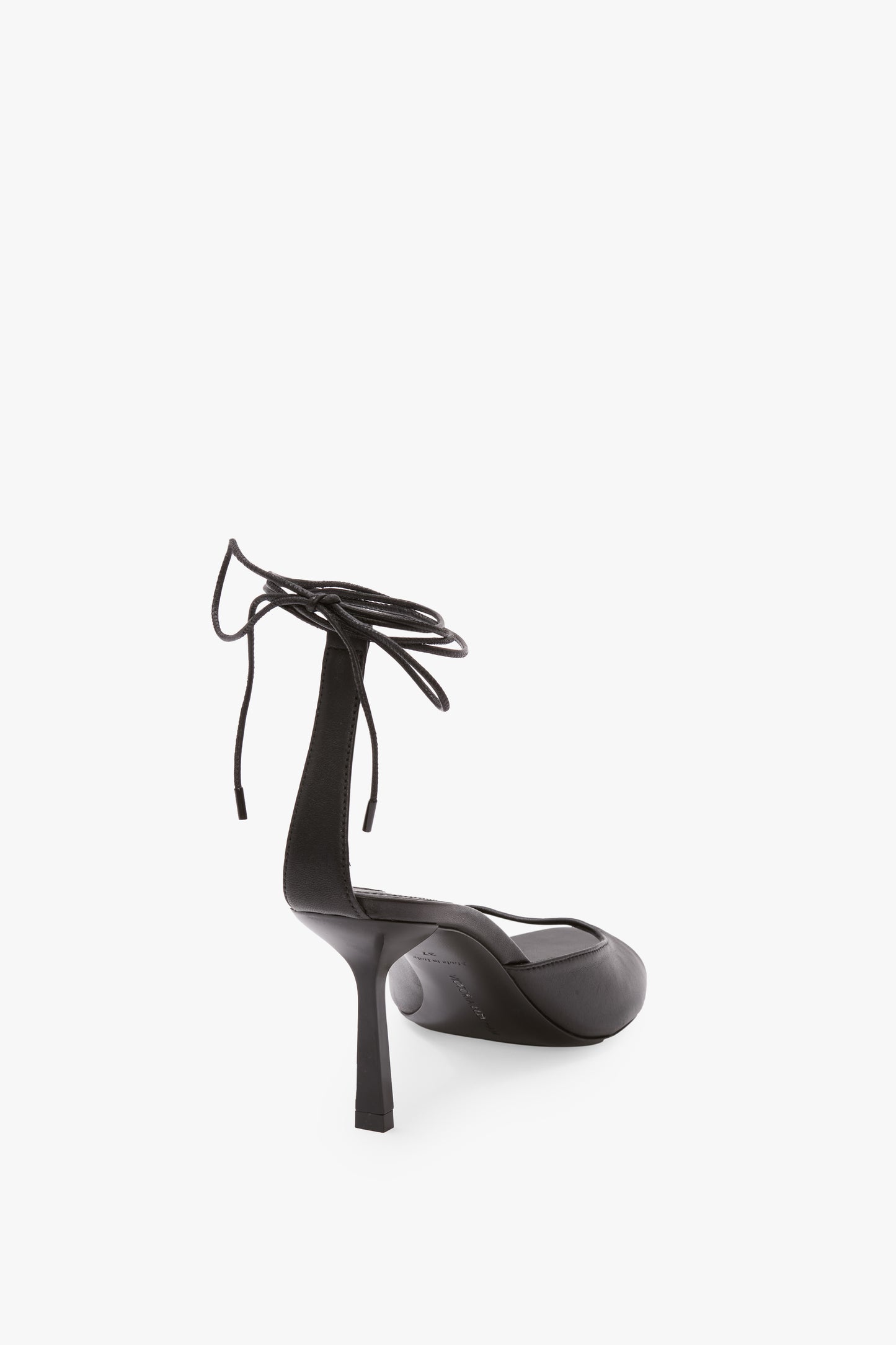 Eliza Stiletto Sandal 75 In Black Leather