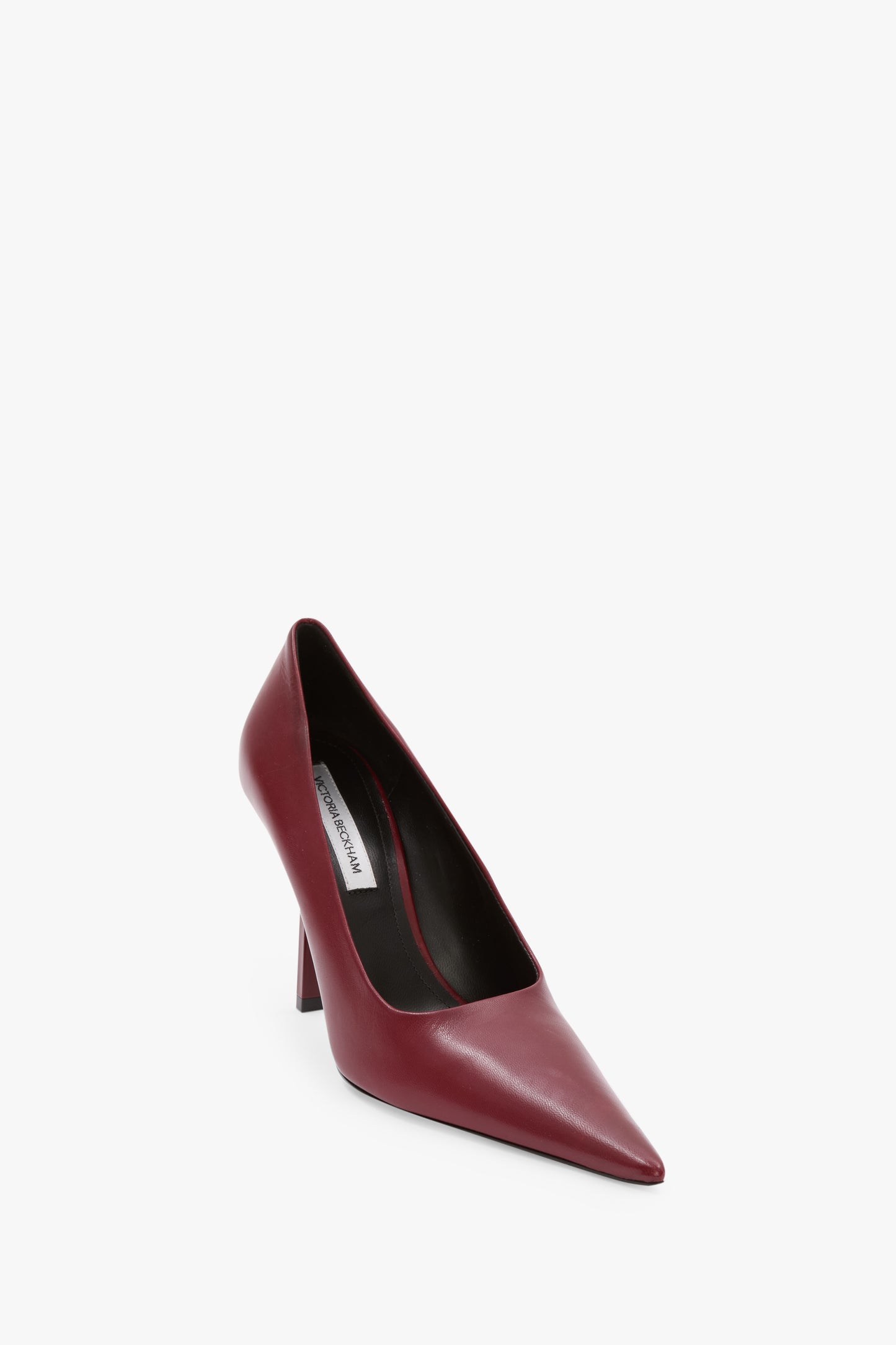 Victoria Stiletto Pump 100 In Burgundy Leather