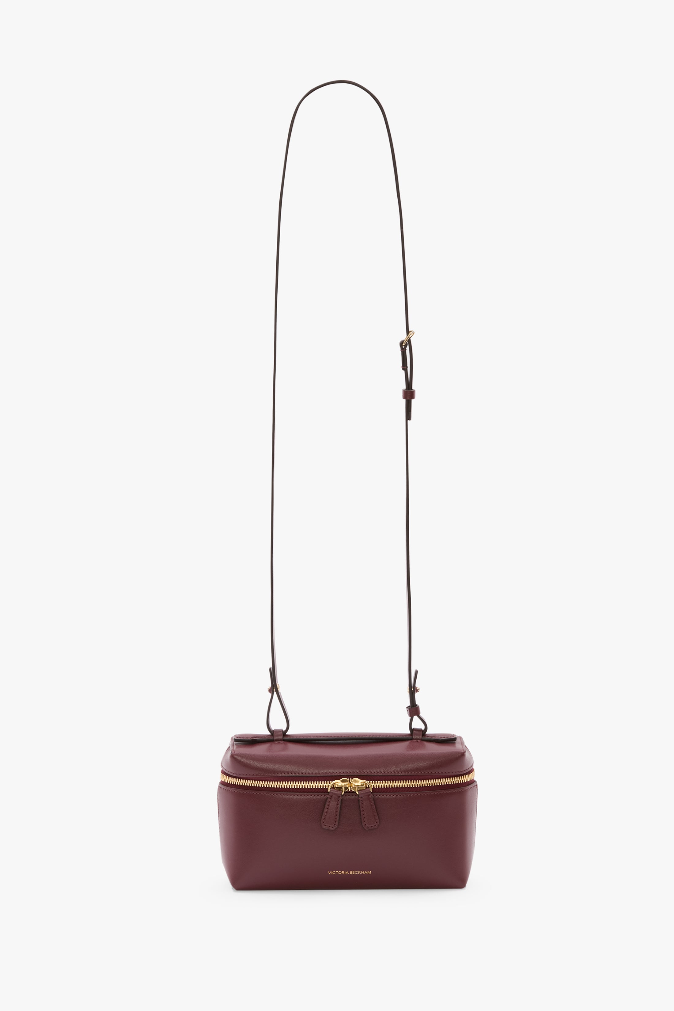 Vanity Crossbody In Burgundy Leather – Victoria Beckham UK