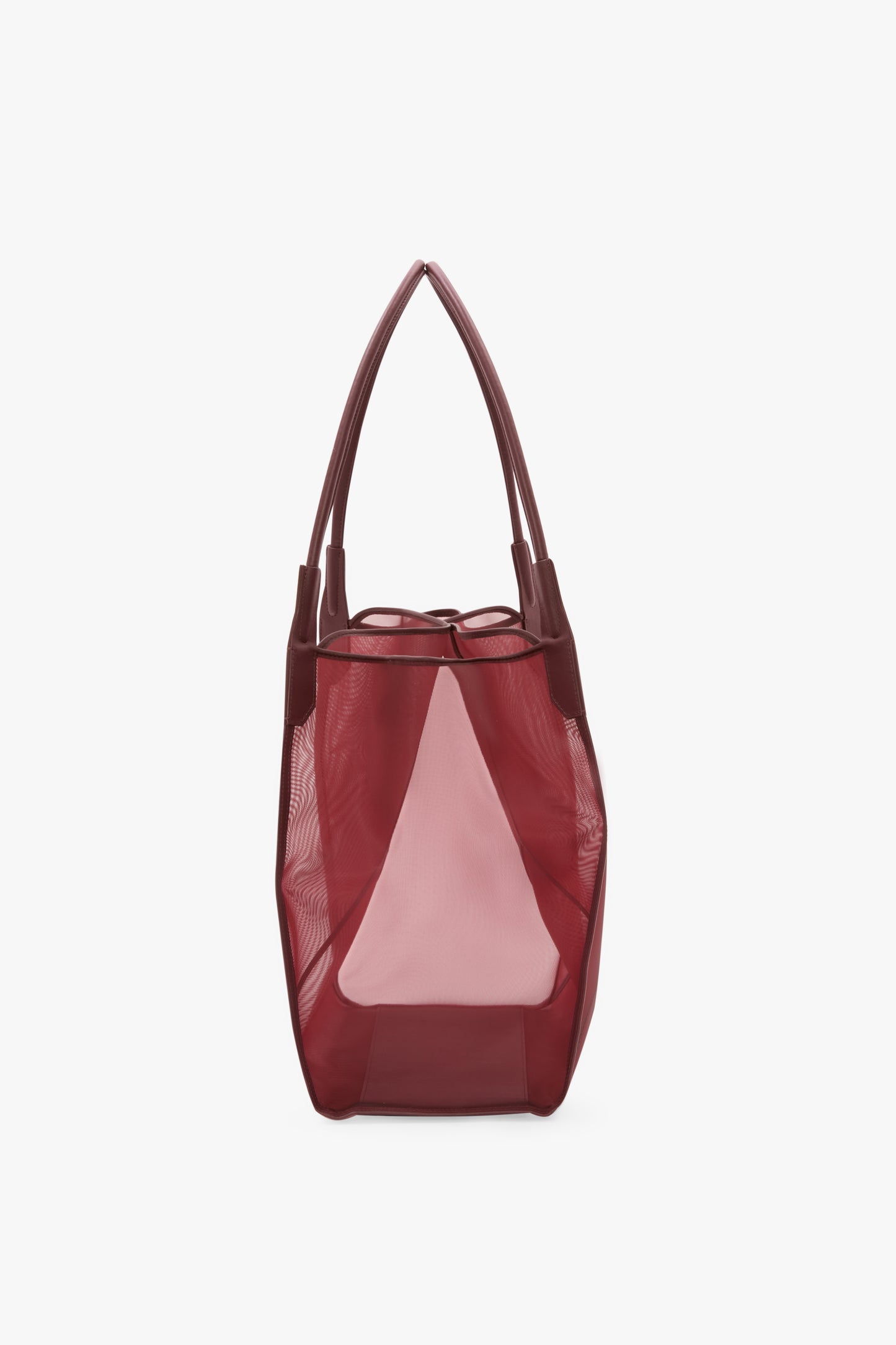 Victoria Tote Bag Large In Burgundy Mesh