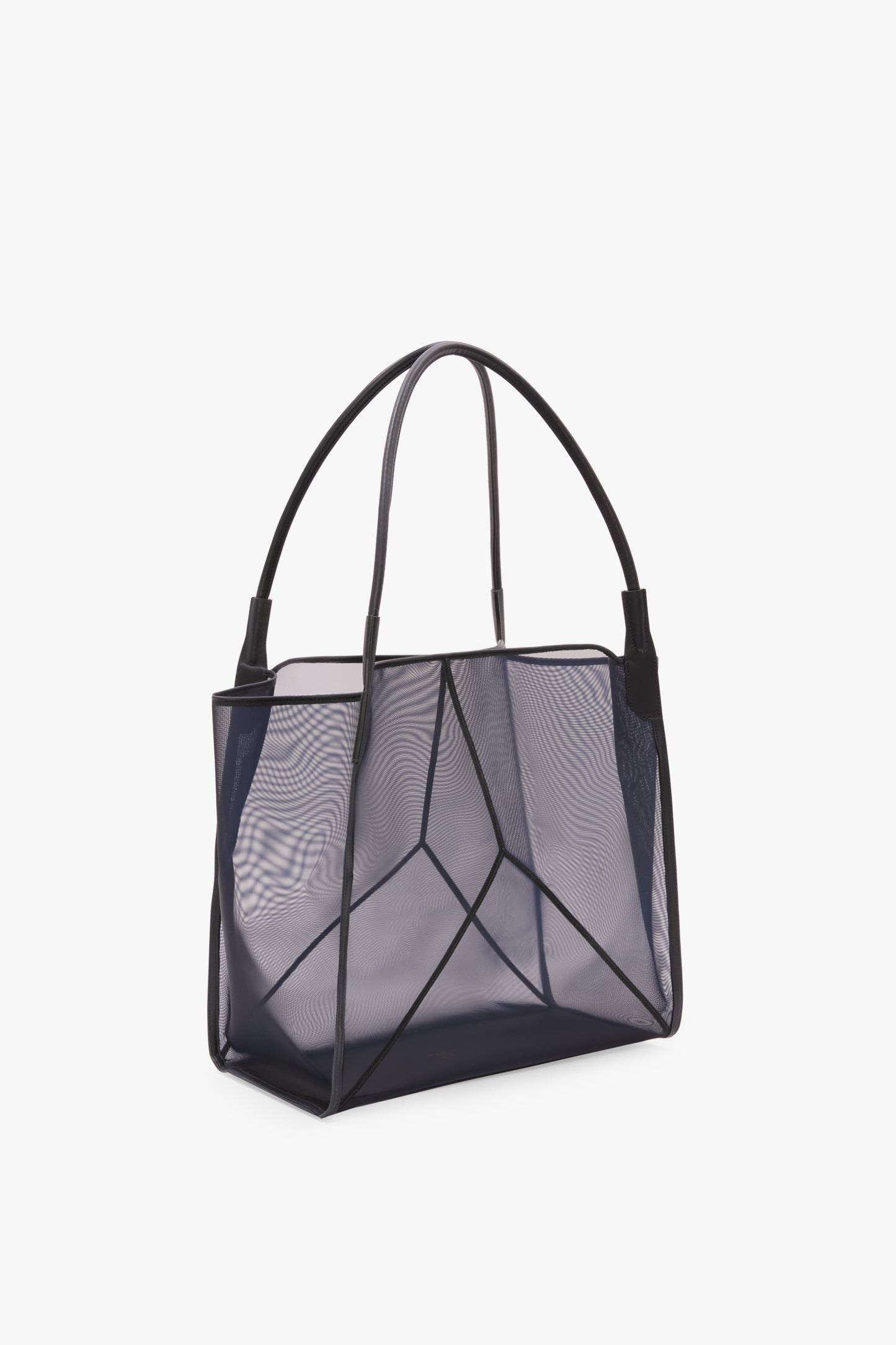 Victoria Tote Bag Large In Navy Mesh