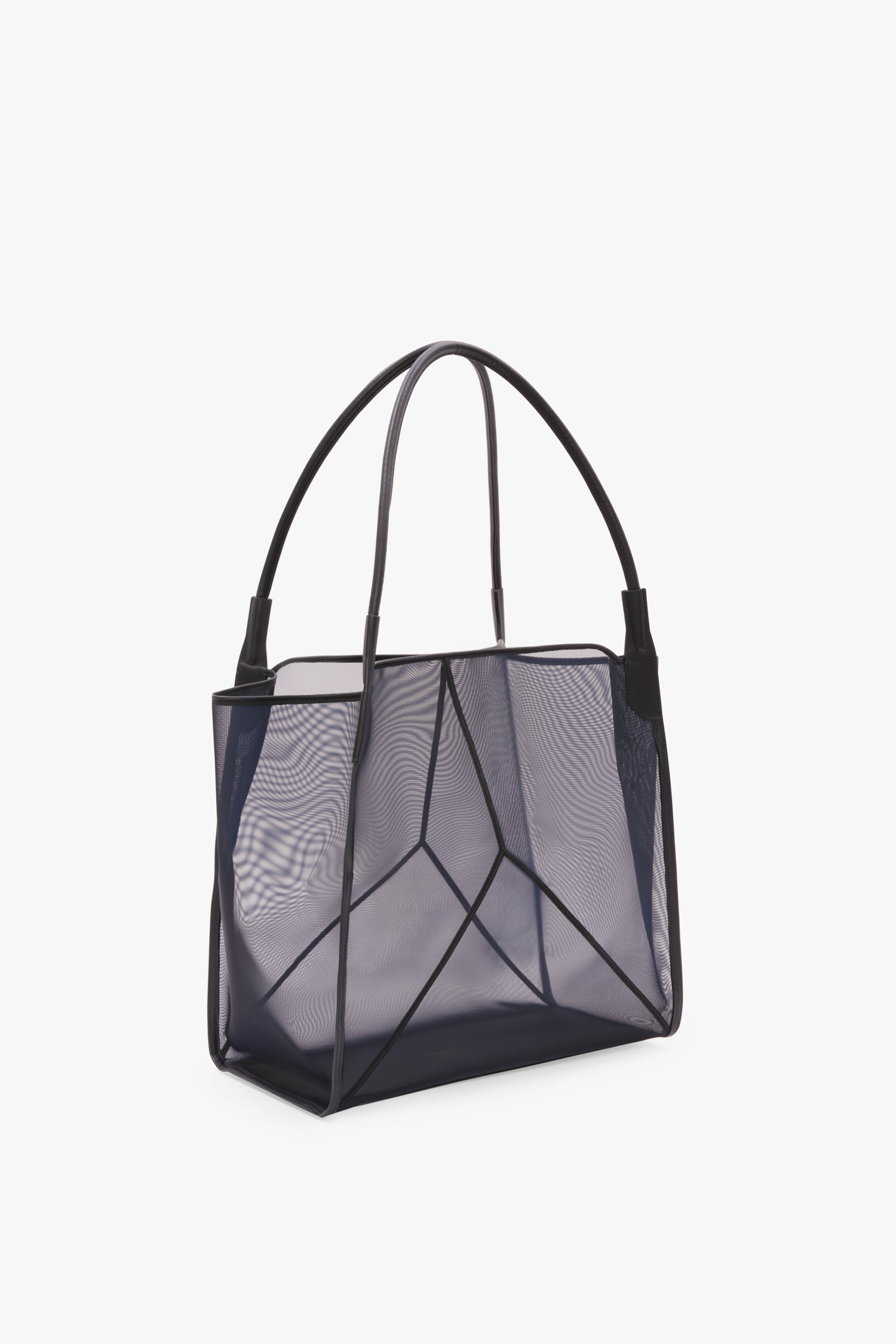 Victoria Tote Bag Large In Navy Mesh