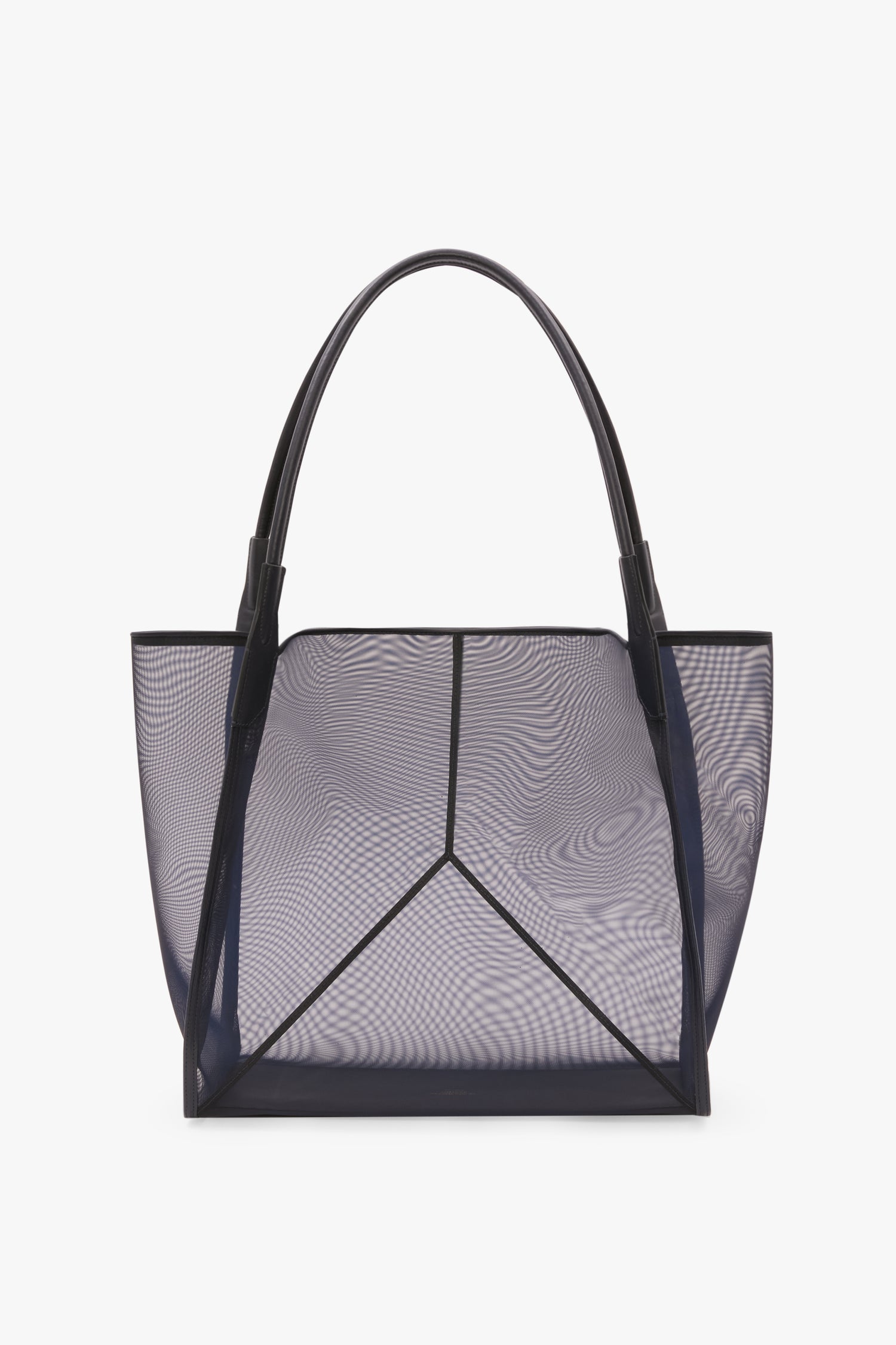 Victoria Tote Bag Large In Navy Mesh
