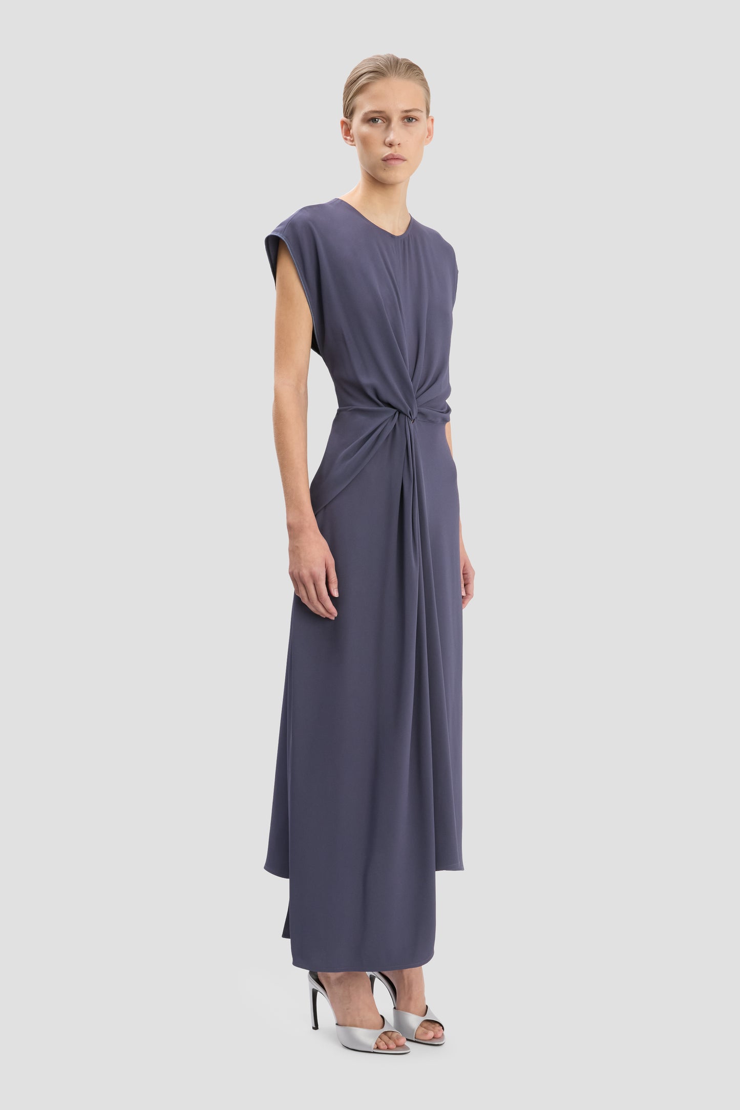 Aria Midi Dress In Eclipse