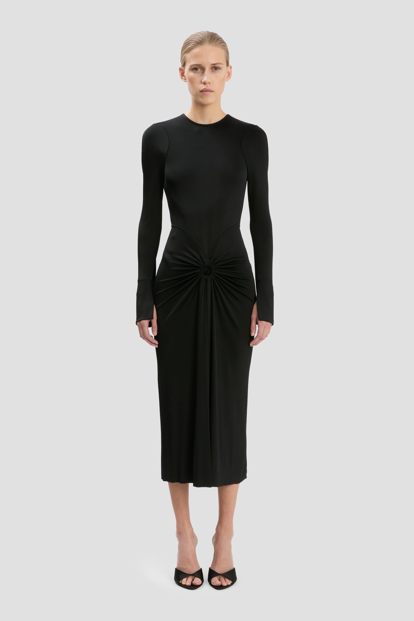 Frances Midi Dress In Black