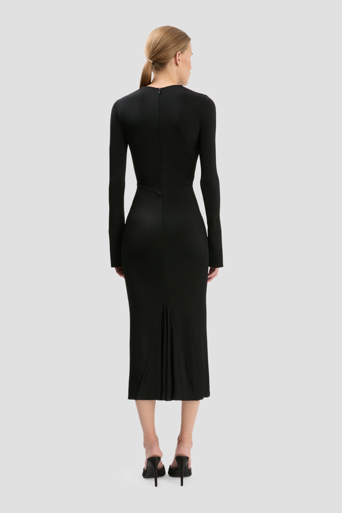 Frances Midi Dress In Black