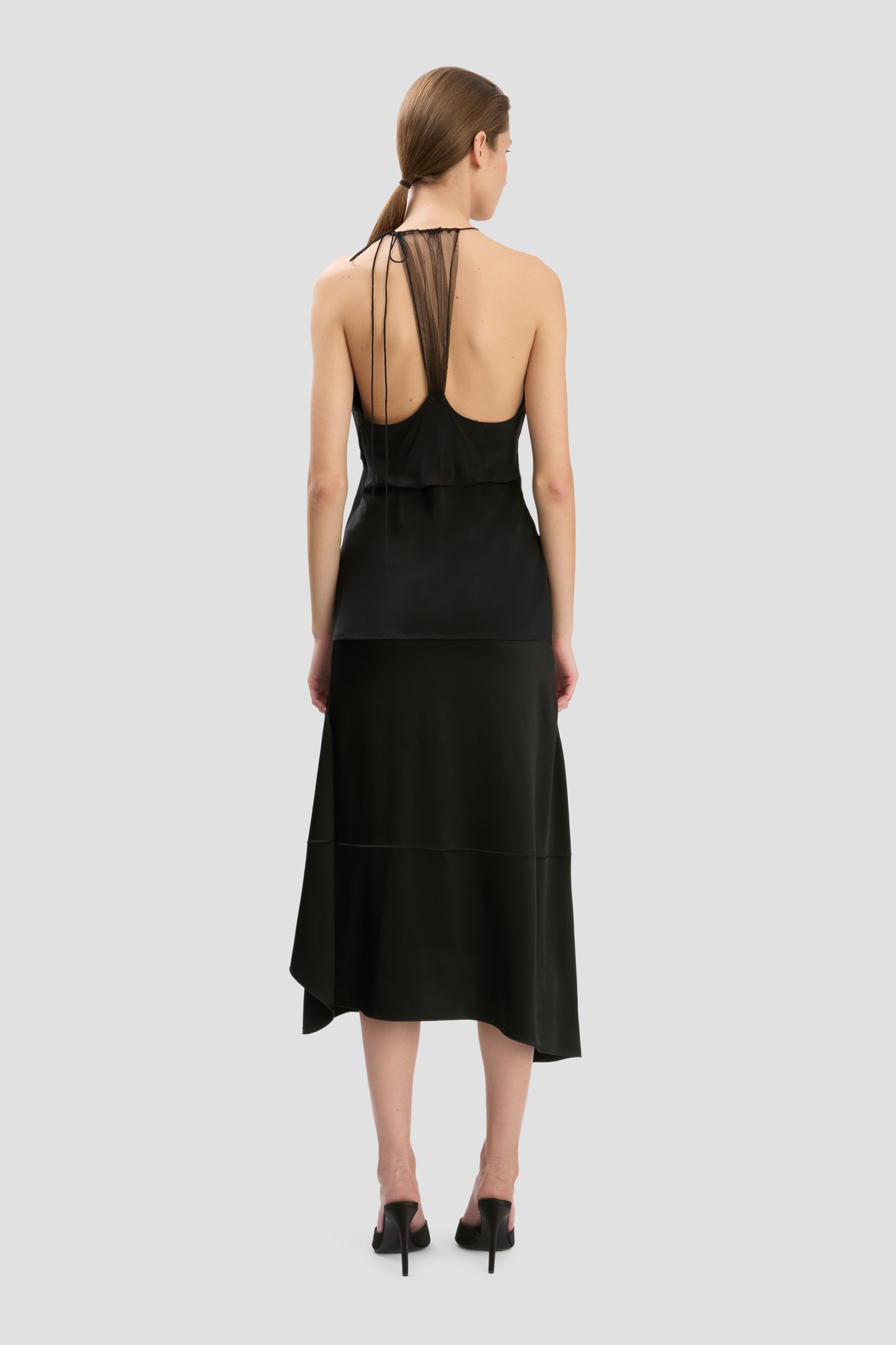 Gathered Cami Top In Black