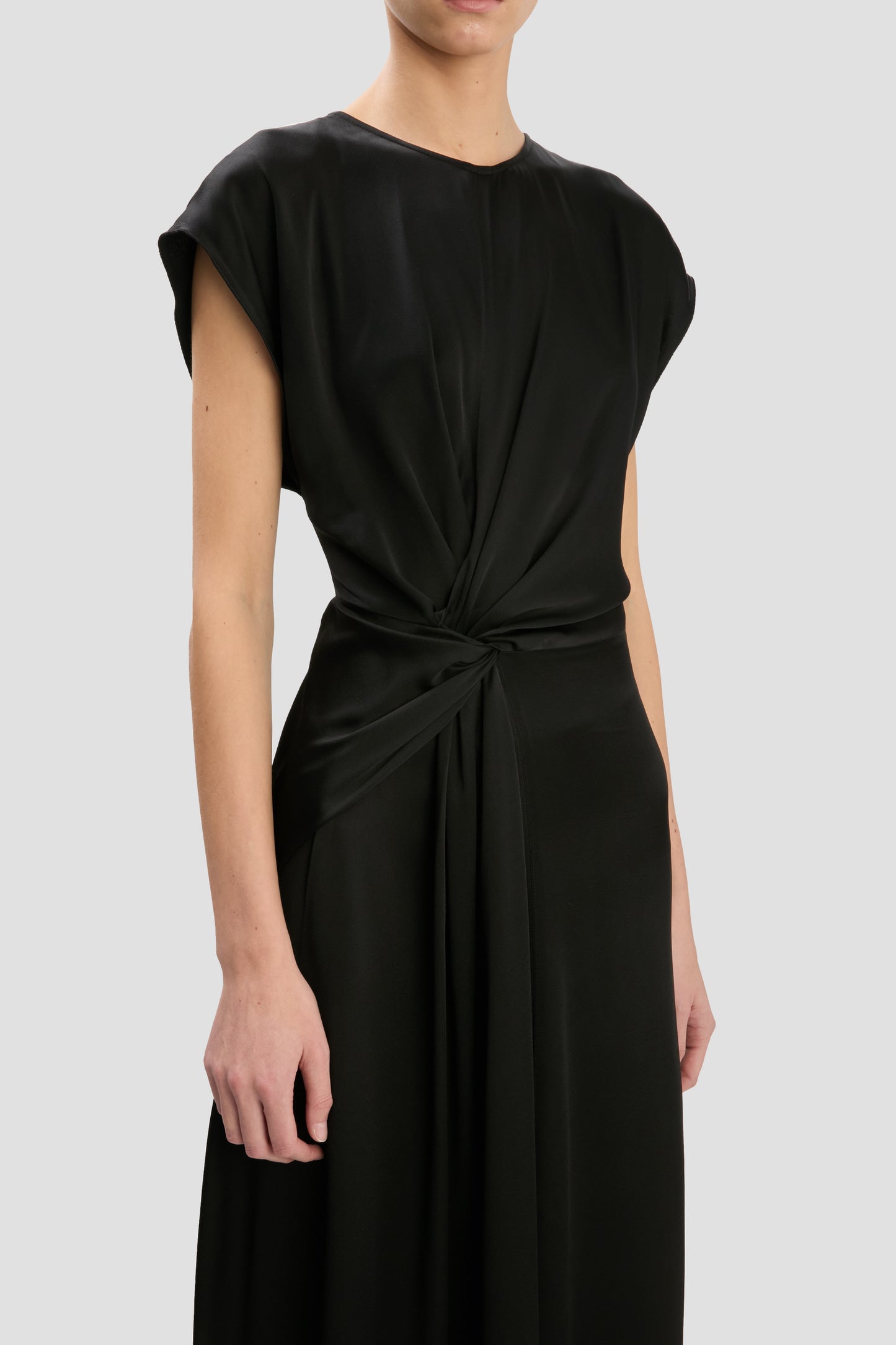 Aria Midi Dress In Black