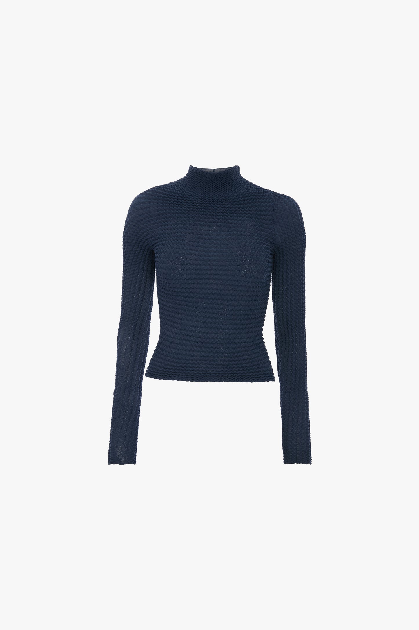 Cropped Knit Top In Eclipse