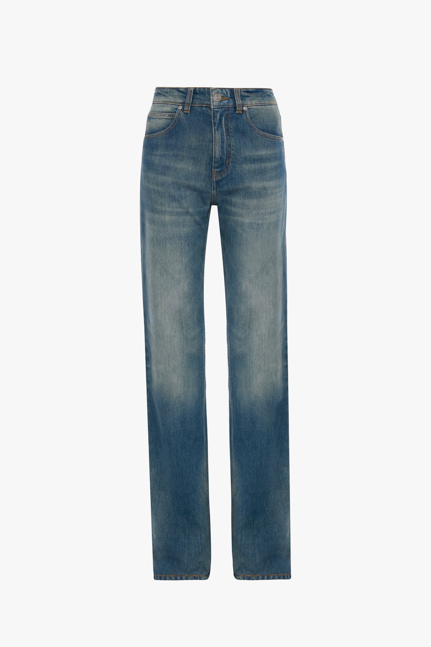 Julia Stretch Jean In Worn Blue Wash