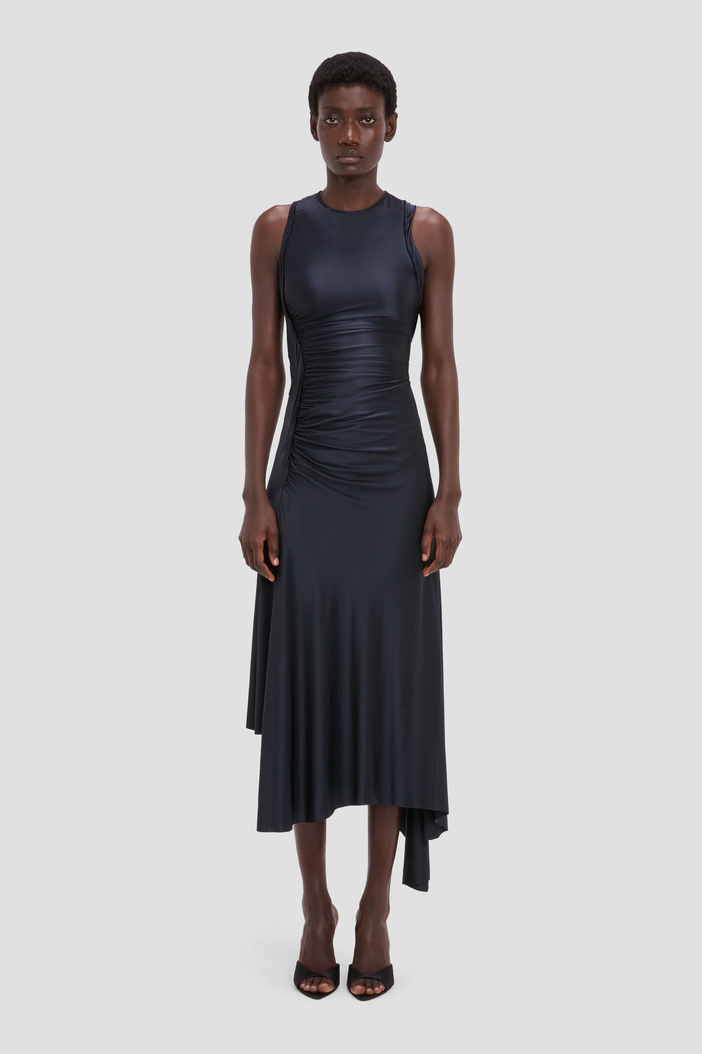 Twist Dress In Navy