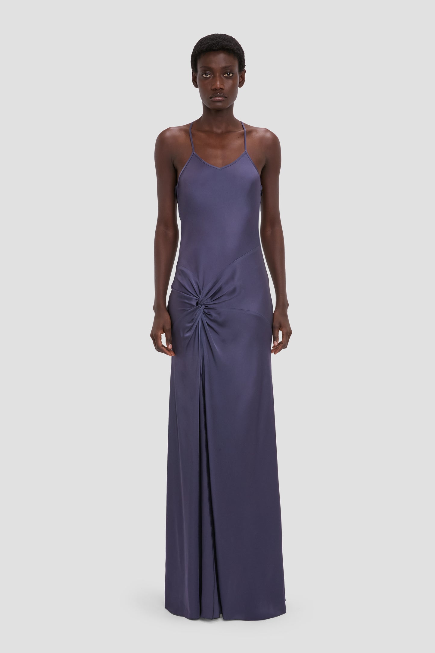 Draped Cami Gown In Eclipse