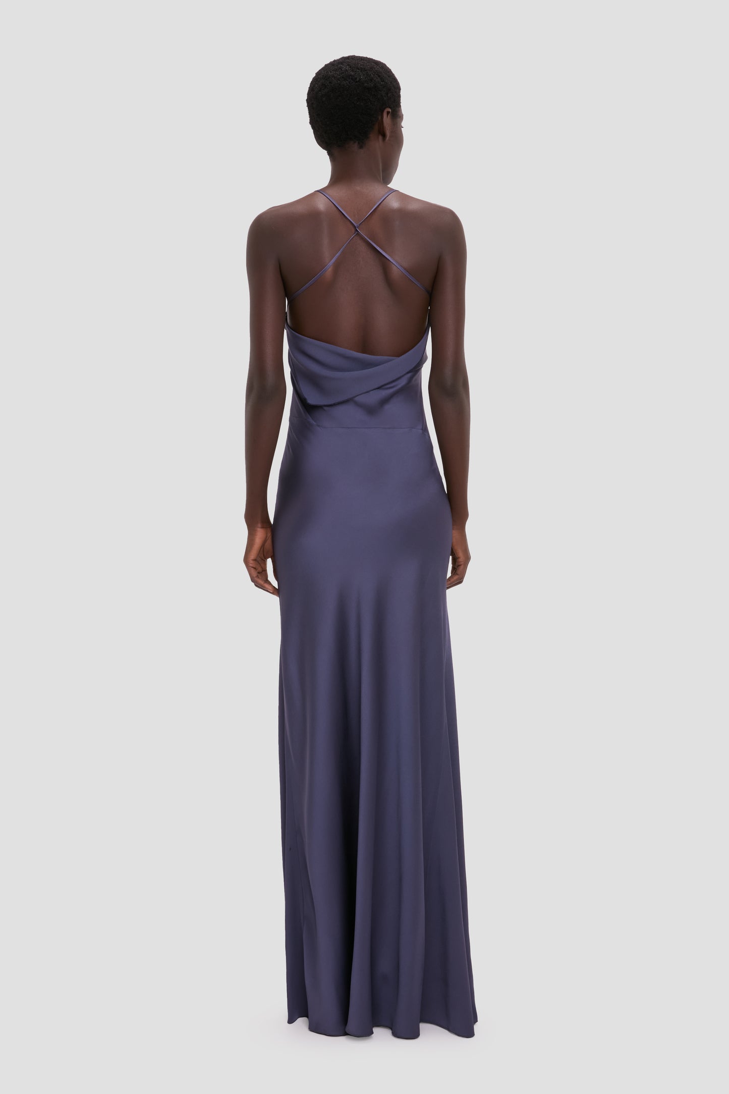 Draped Cami Gown In Eclipse