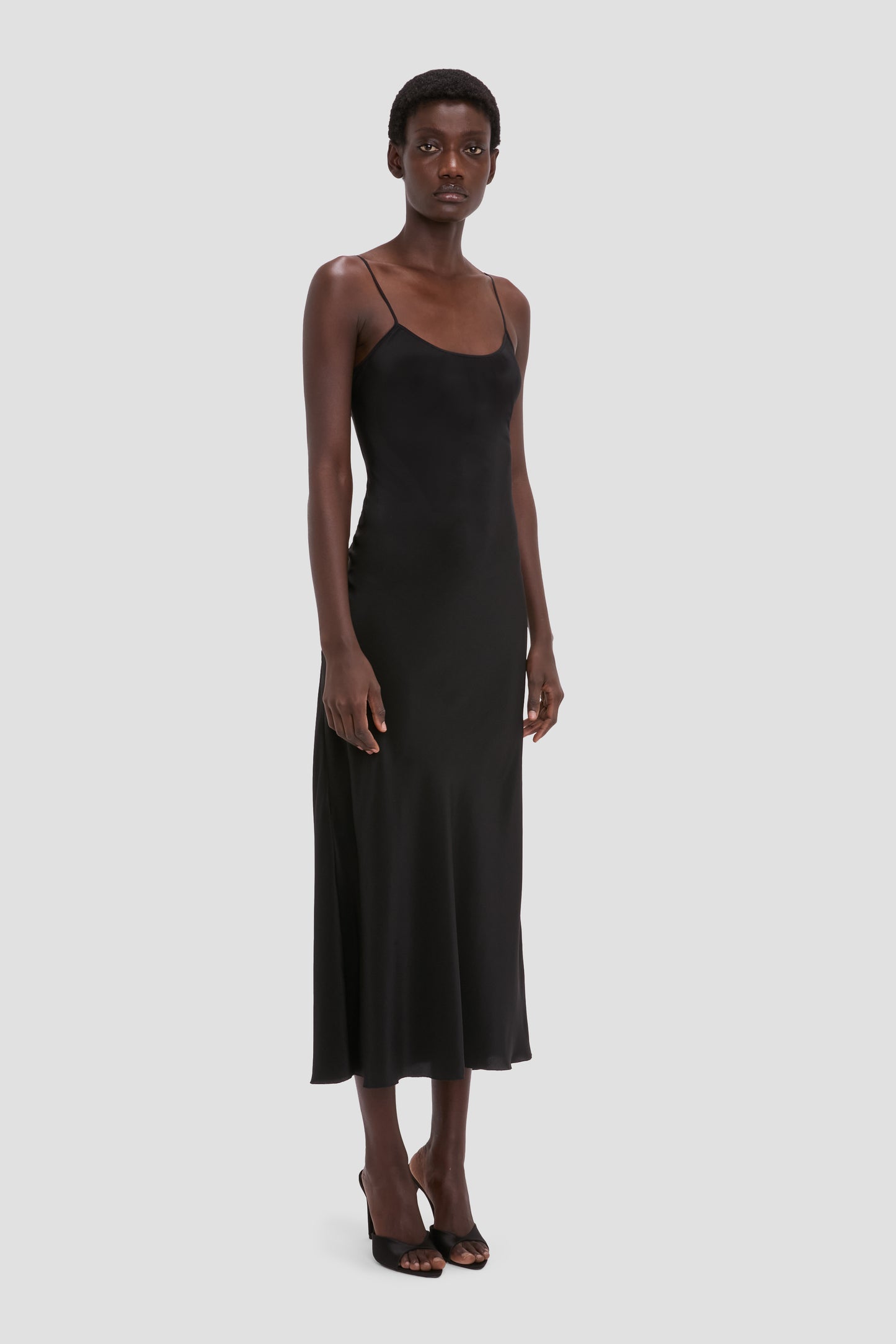 Cami Midi Dress In Black