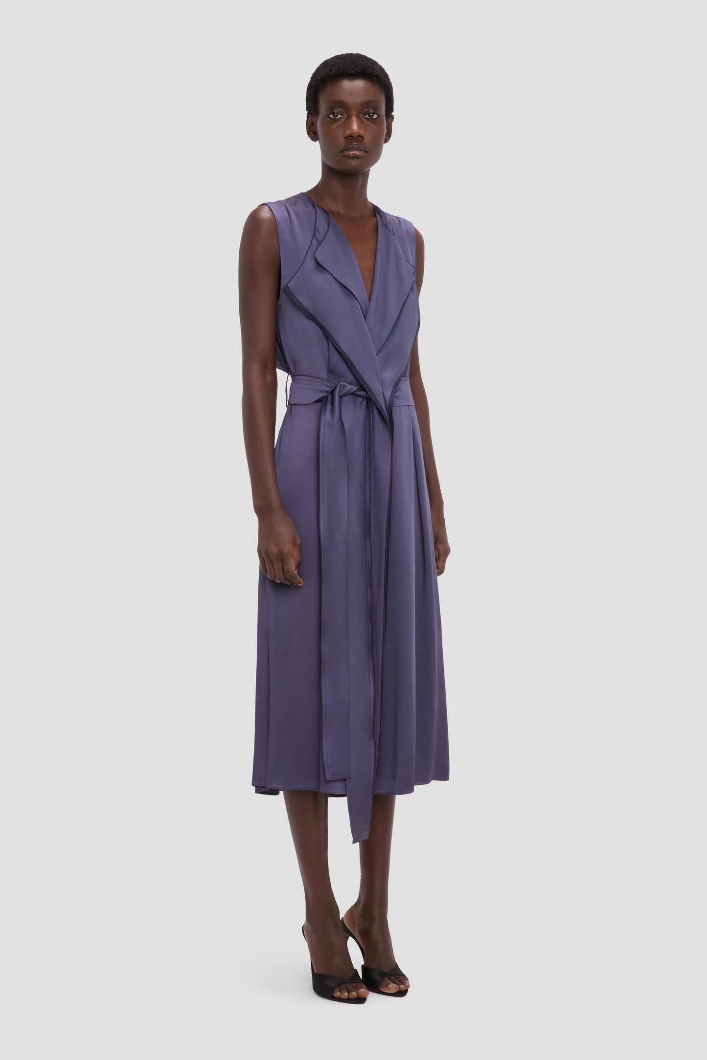 Sybil Midi Dress In Eclipse