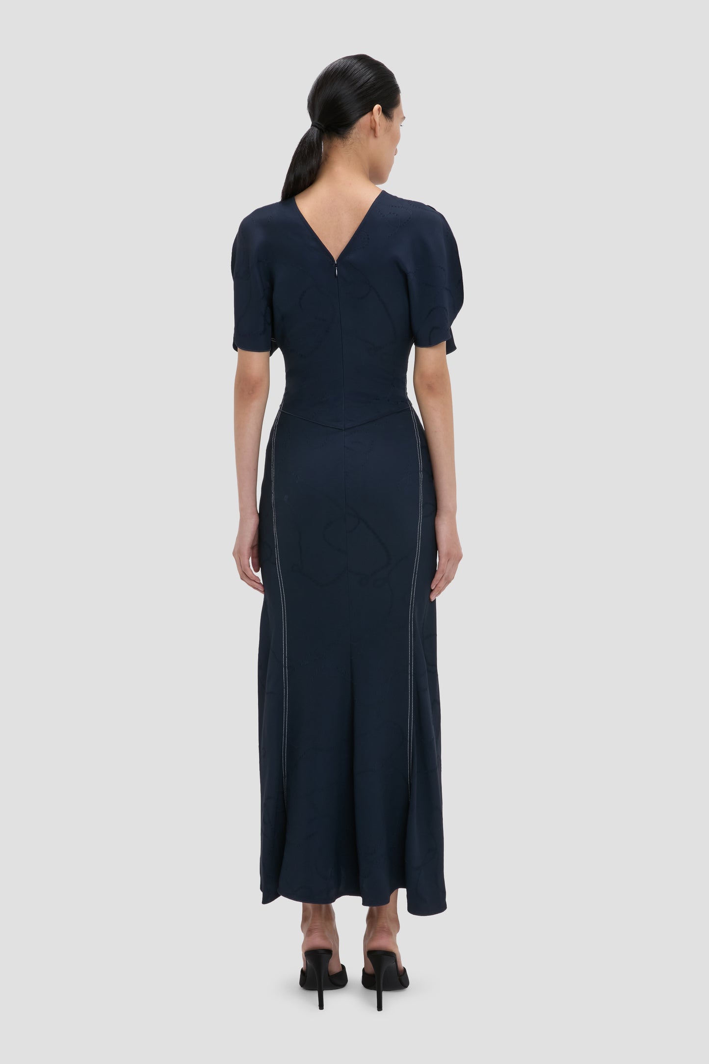 Bela Midi Dress In Navy