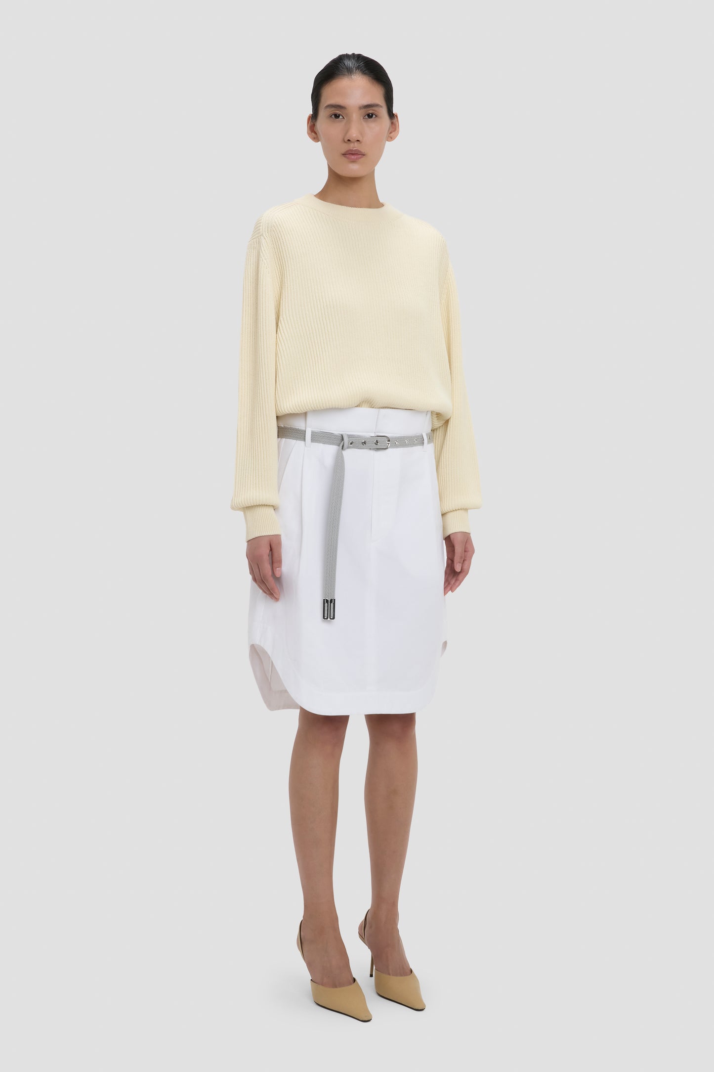 Cargo Skirt In Optic White