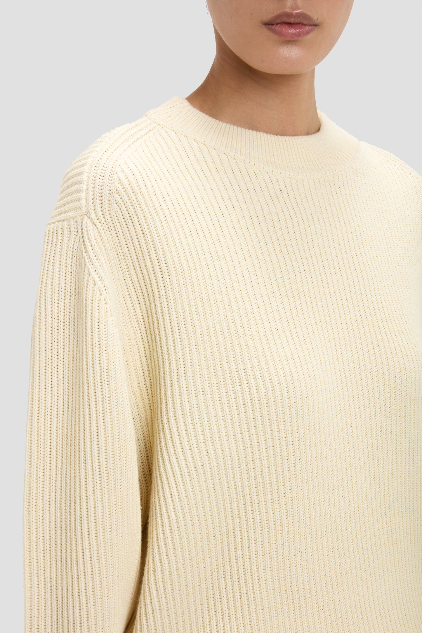 Relaxed Fit Jumper In Ivory
