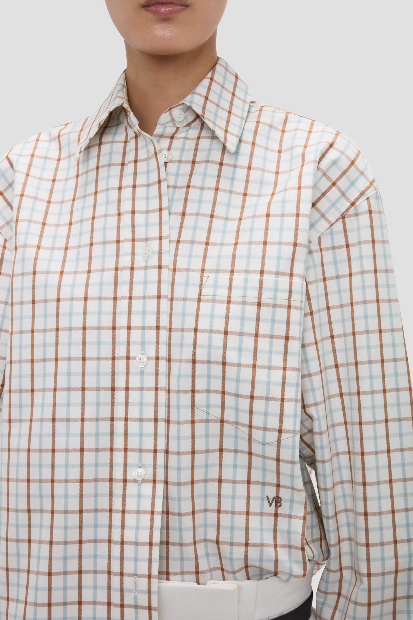 Ellys Shirt In Multi-White Check