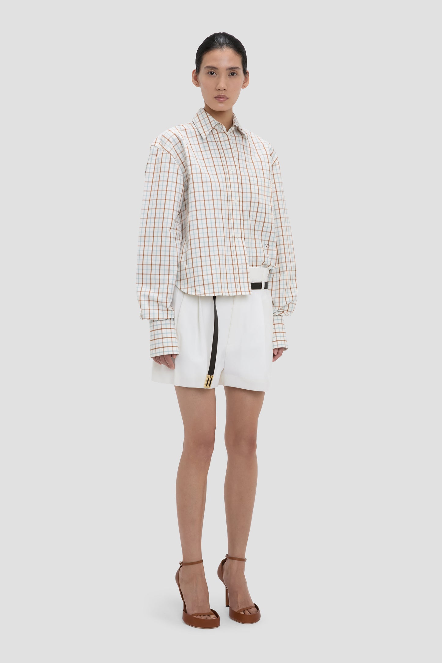 Ellys Shirt In Multi-White Check