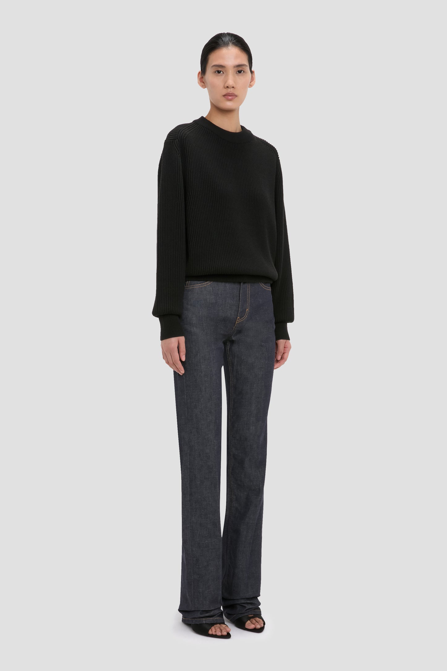 Relaxed Fit Jumper In Black