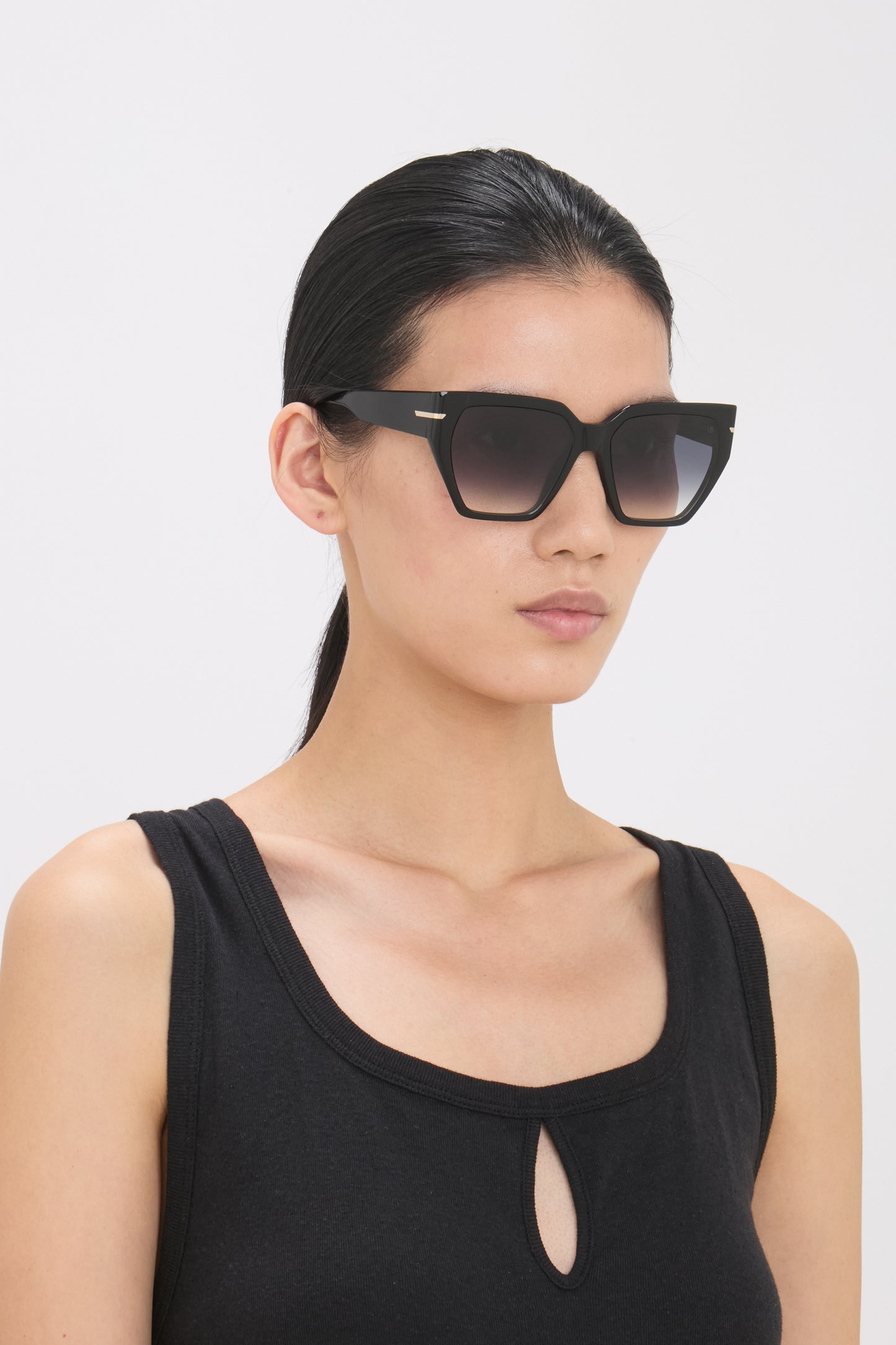 Acetate Sunglasses In Black