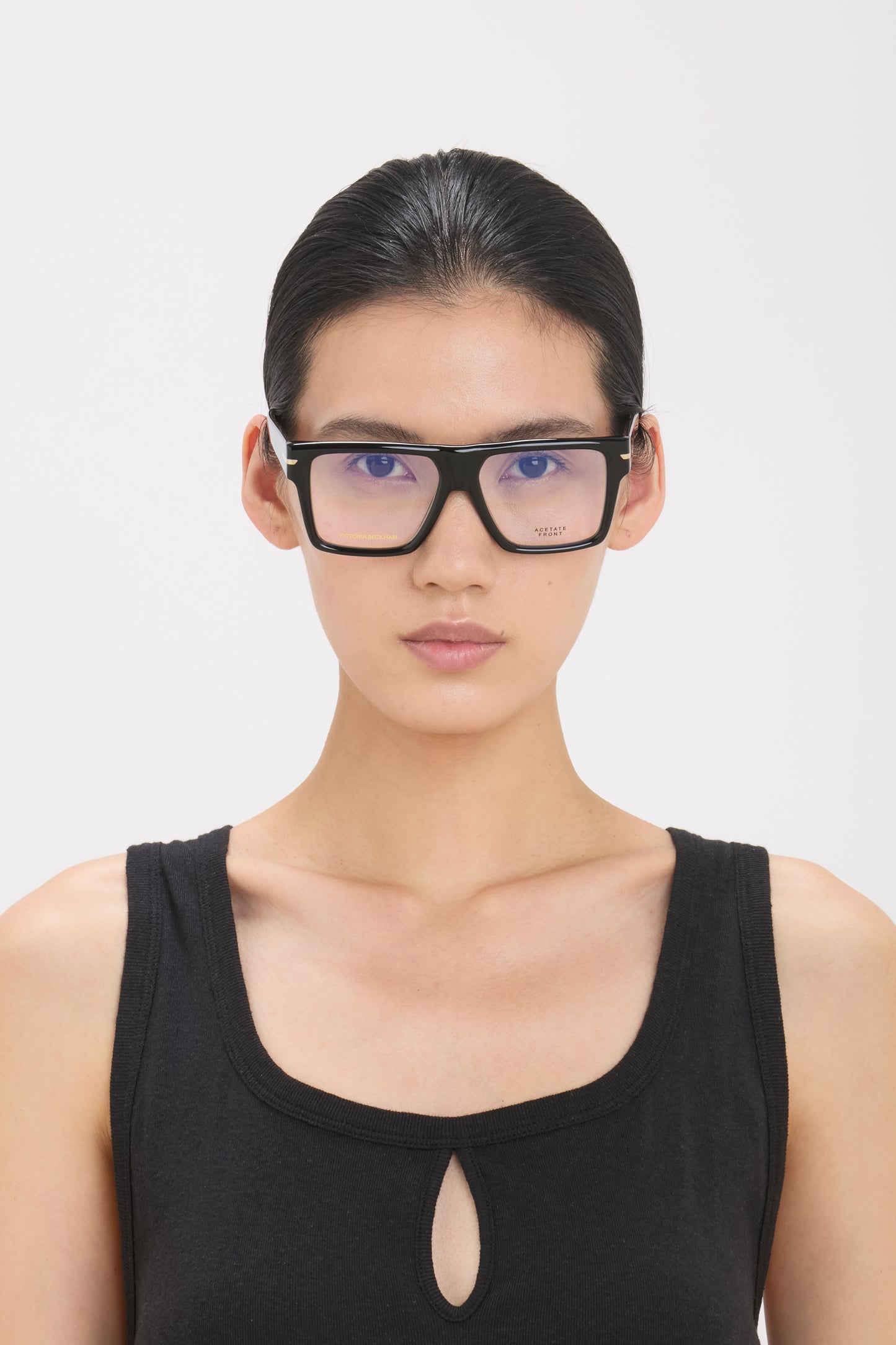 Sculpted Flat Top Frame In Black