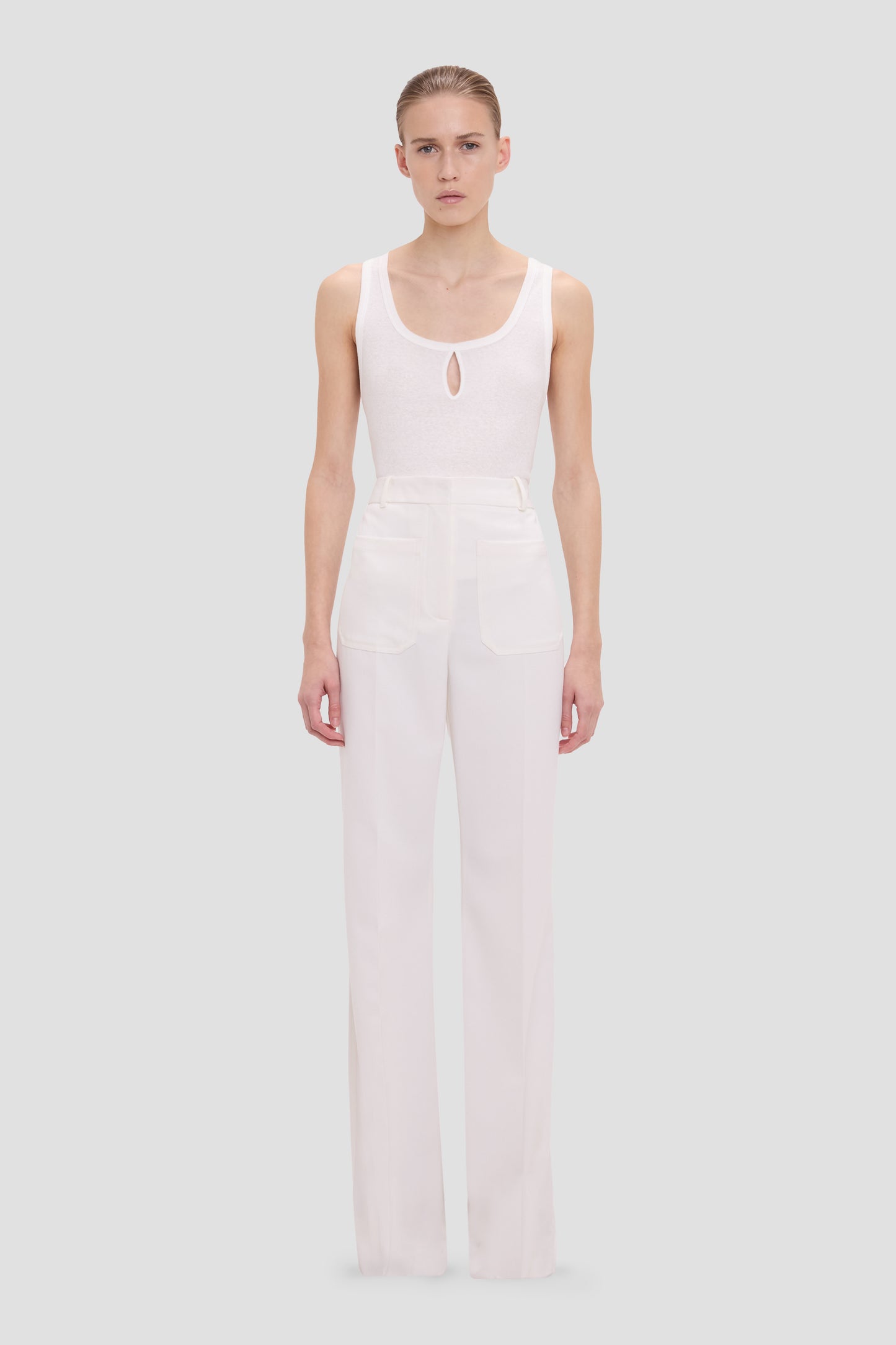 Alina Trouser In Ivory