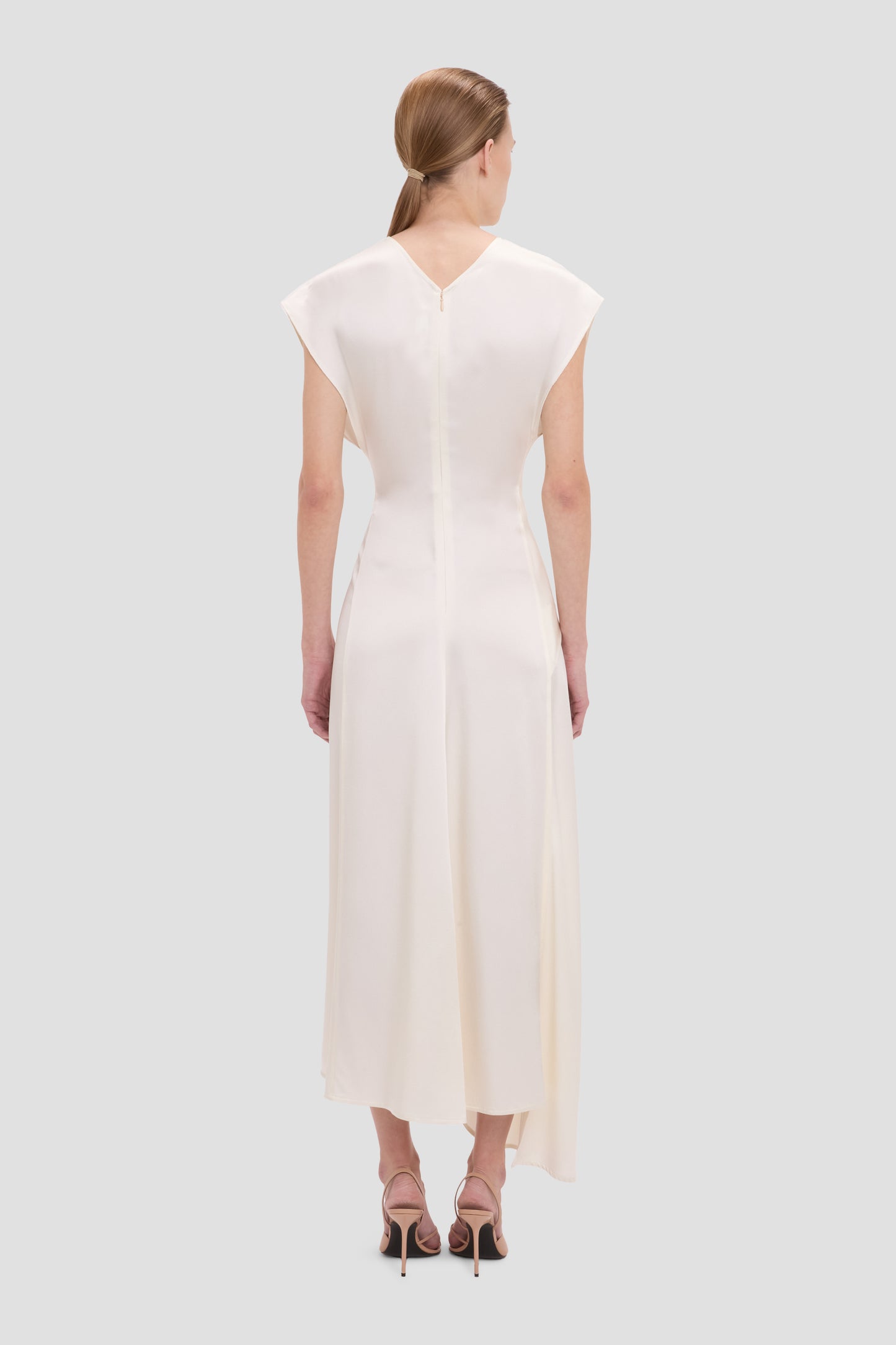 Aria Midi Dress In Ivory