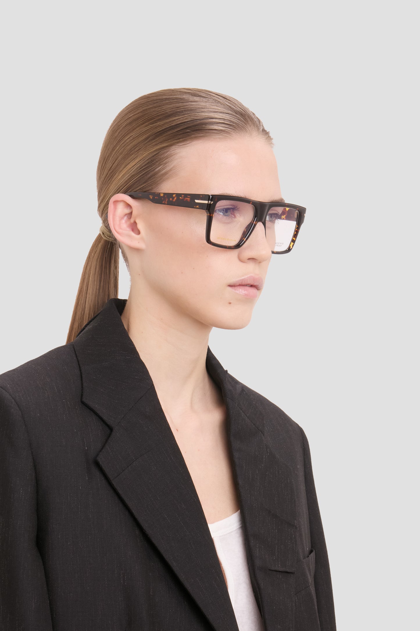 Sculpted Flat Top Frame In Havana