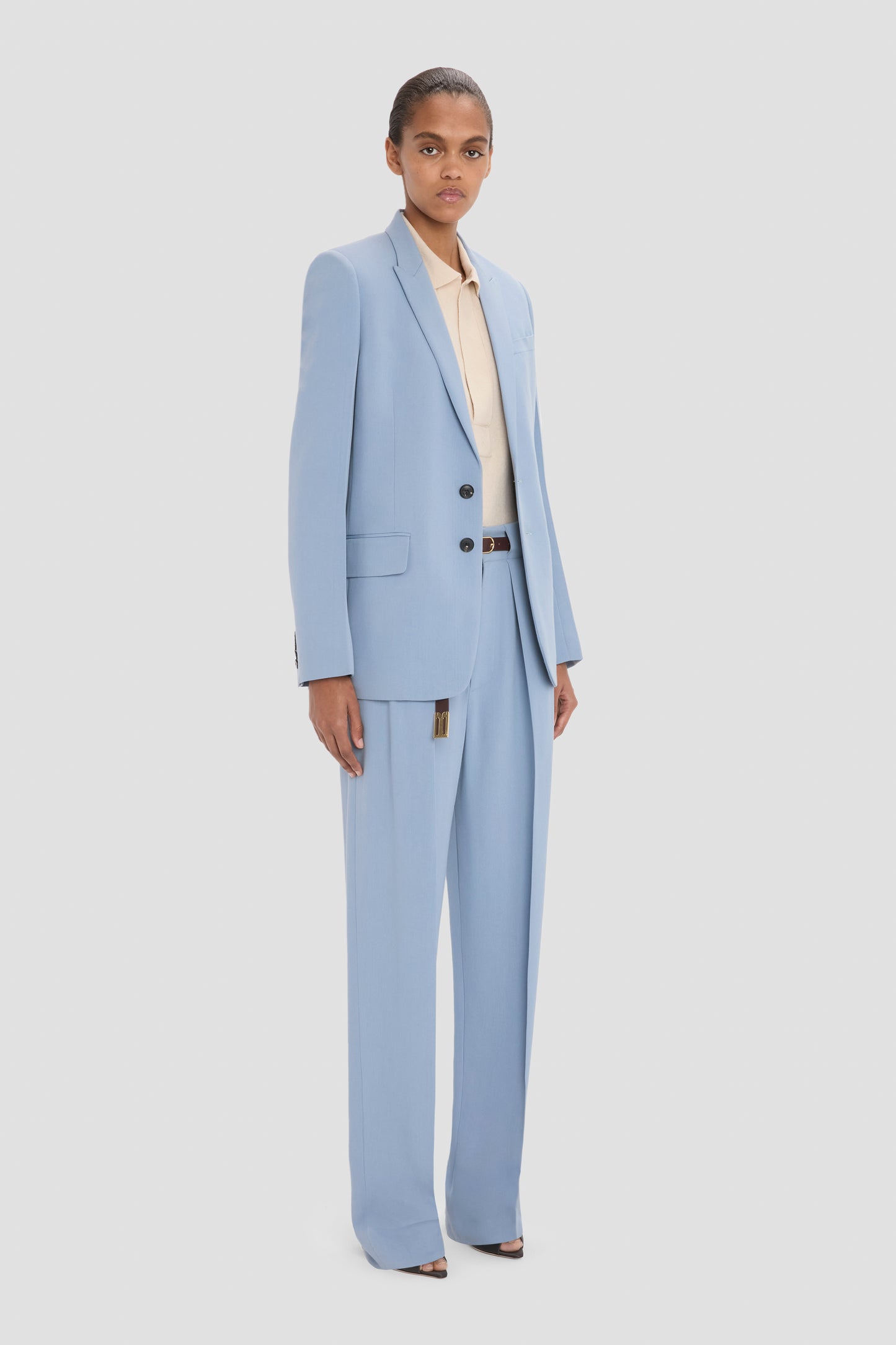 Tailored Jacket In Ocean Mist