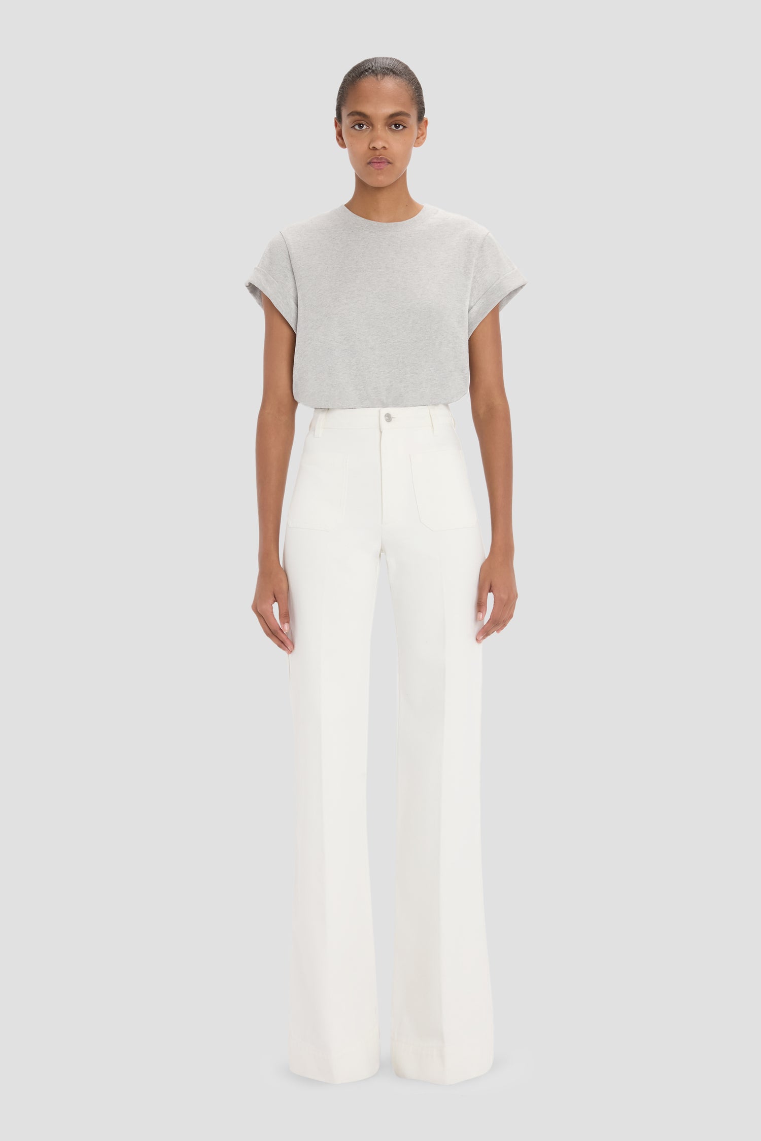 Alina Stretch Jean In Washed White