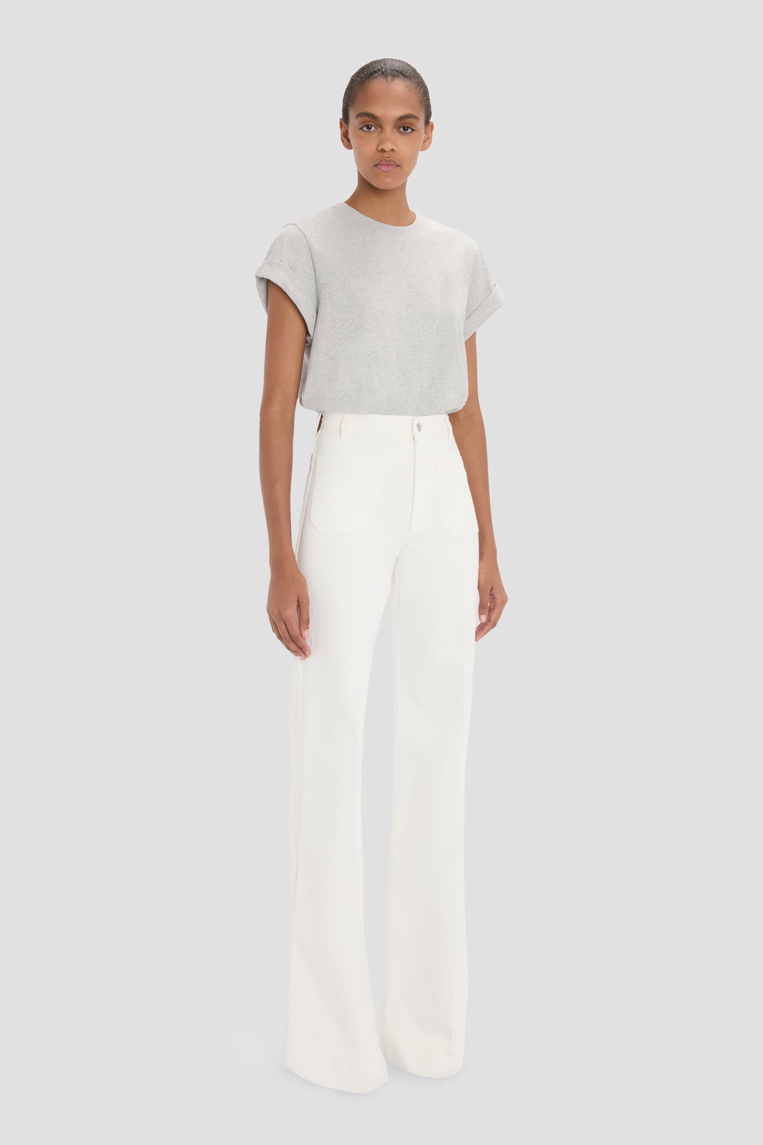 Alina Stretch Jean In Washed White