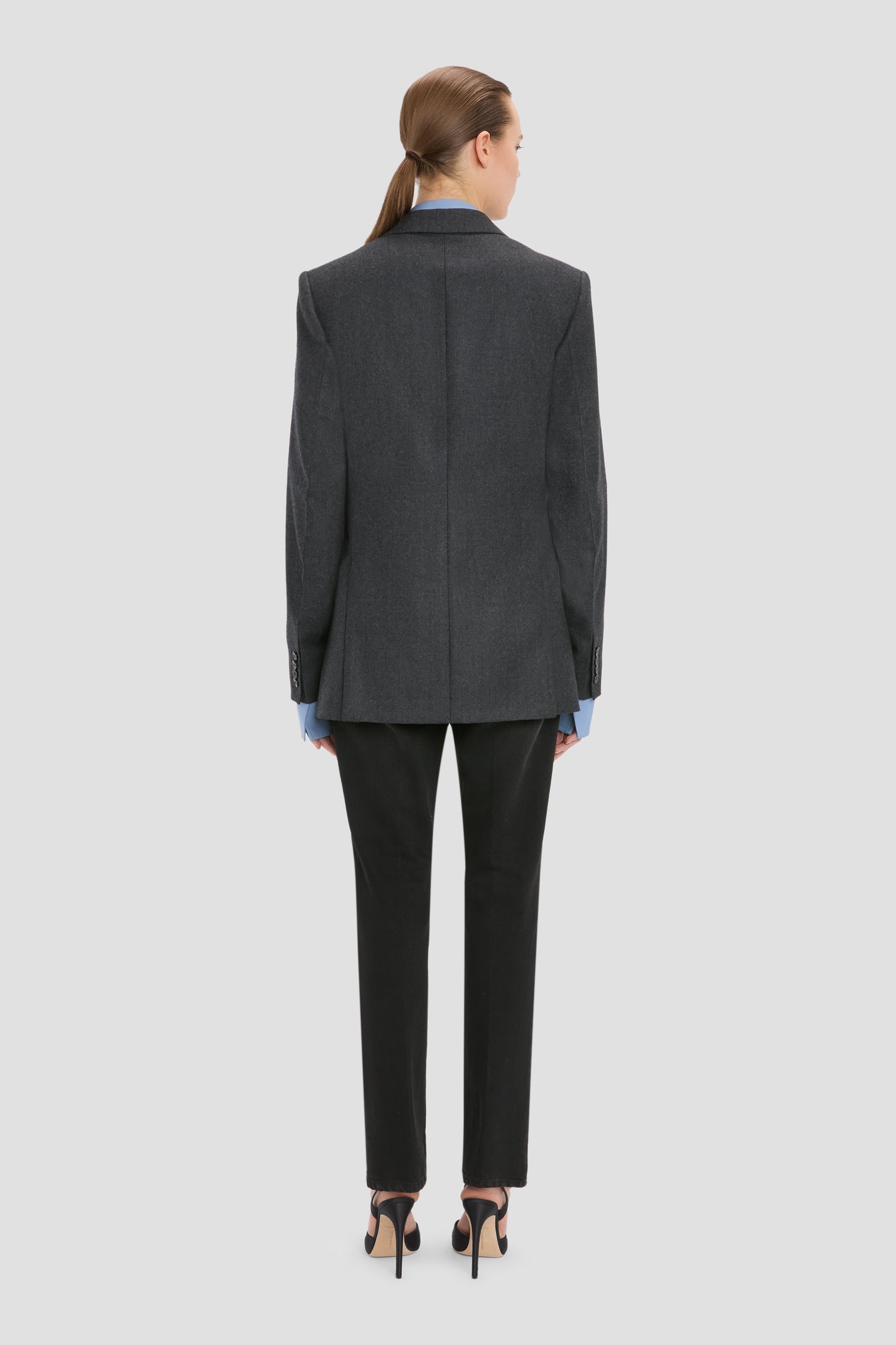 Tailored Jacket In Grey Melange