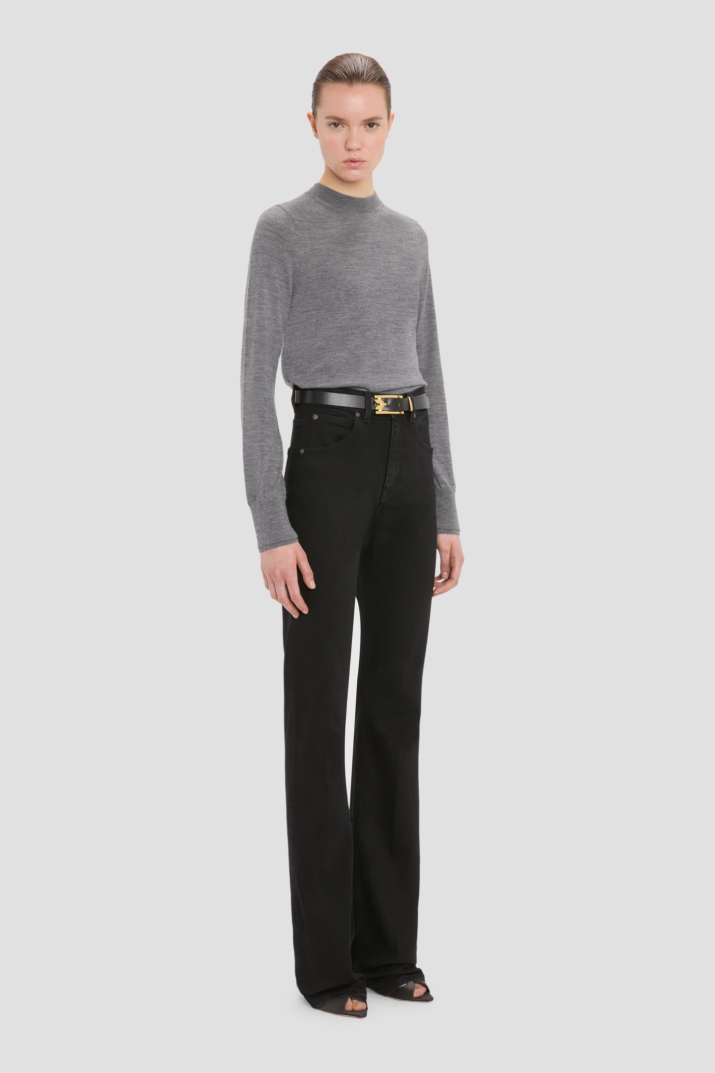 Austen Jumper In Grey Marl