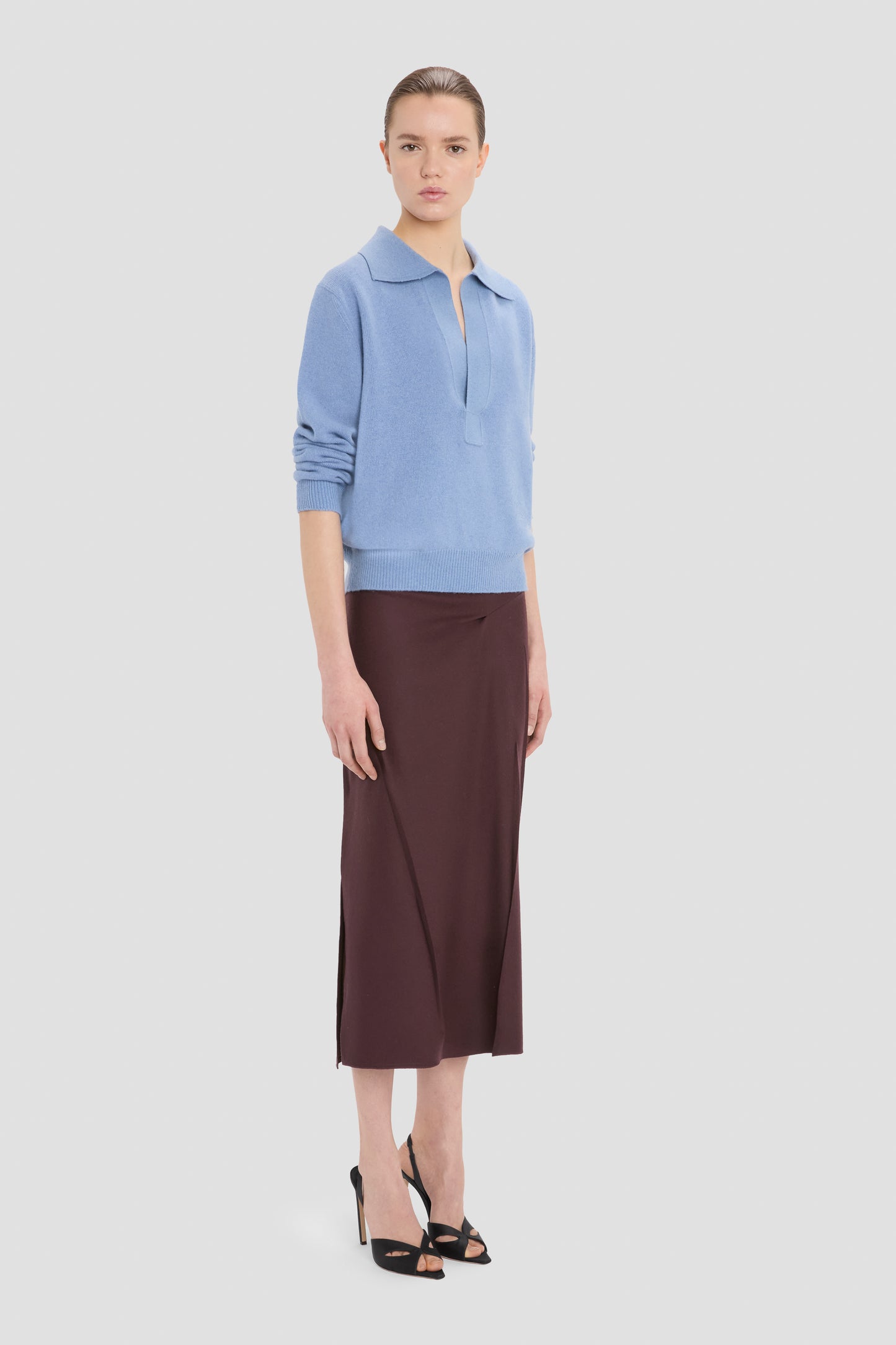 Genevieve Jumper In Ocean Mist Melange