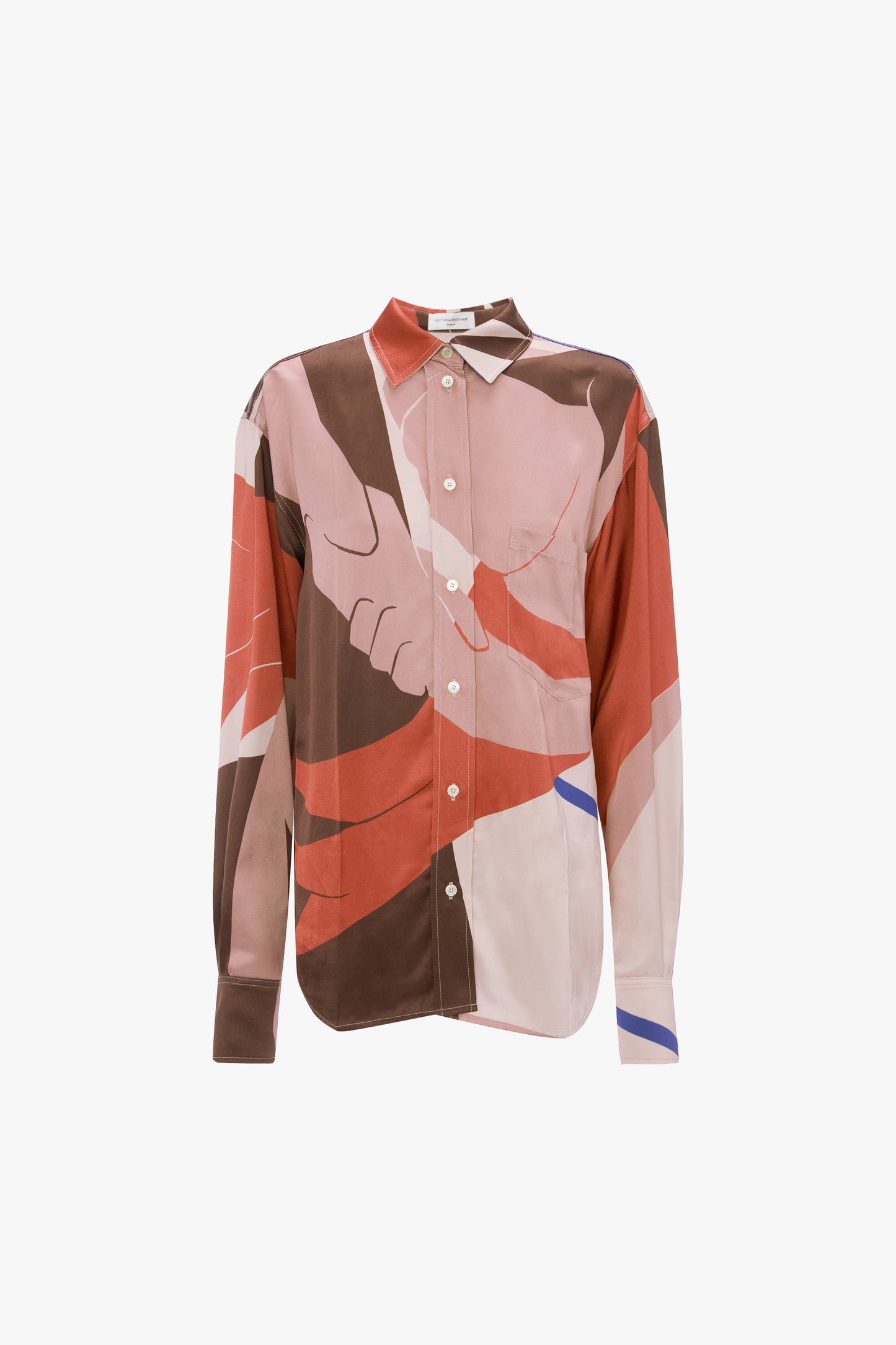 Remi Shirt In Abstract Earth Beige