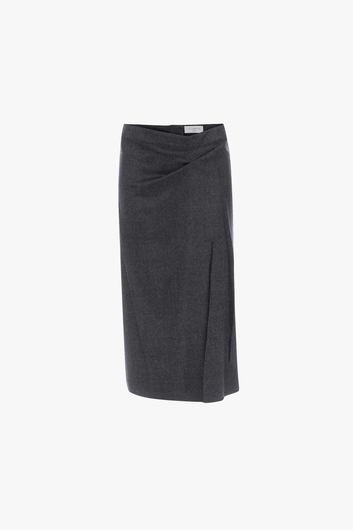 Pressed Skirt In Dark Grey Melange