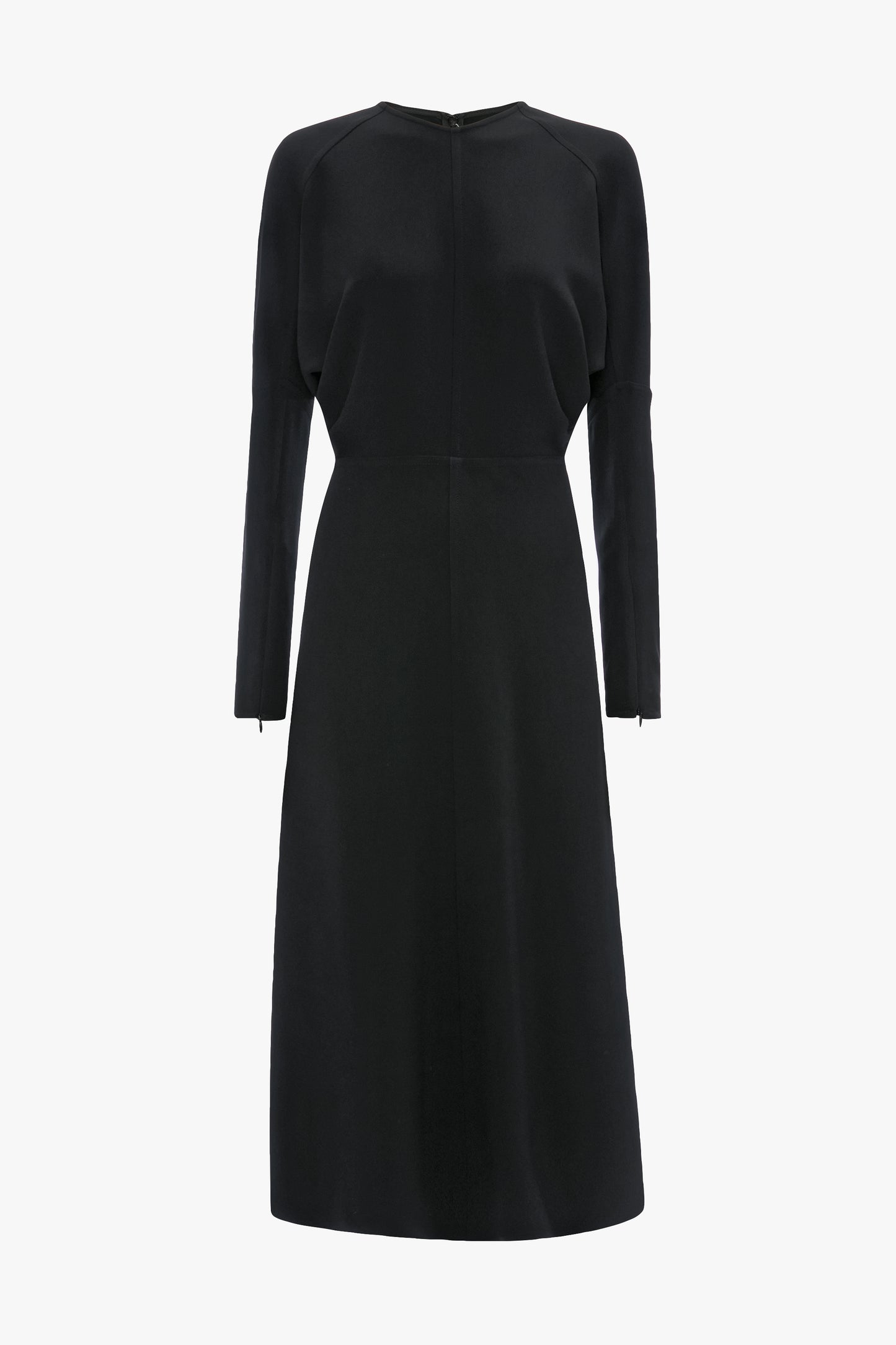 Dolman Midi Dress In Dark Grey Melange