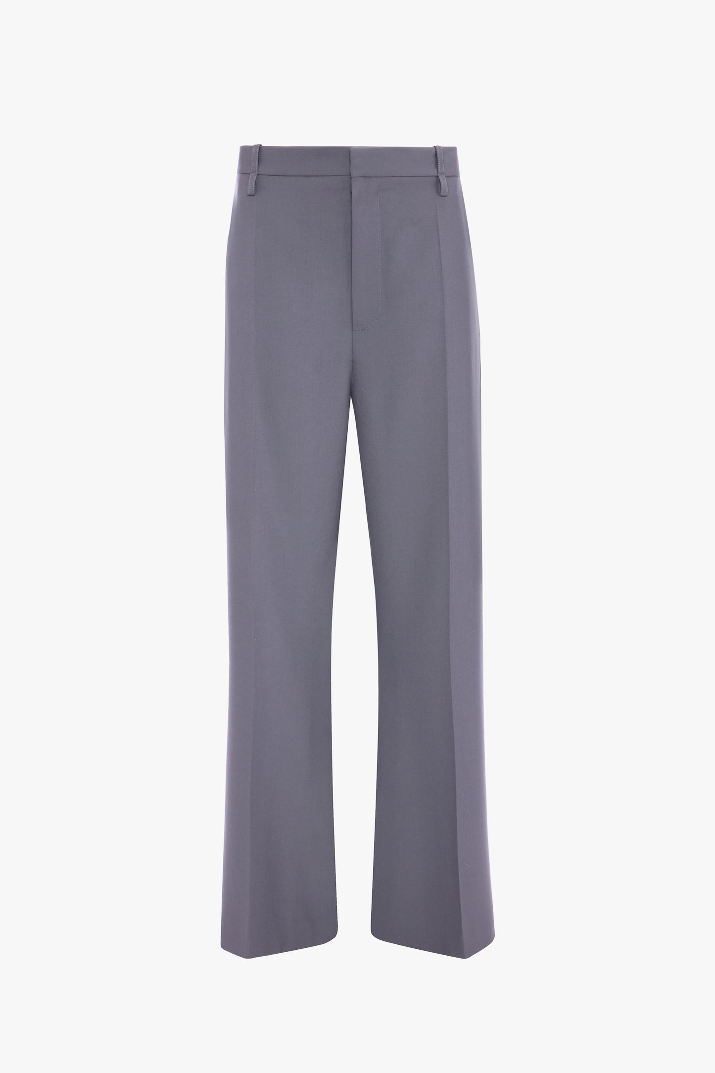 Straight Leg Folded Trouser In Flint