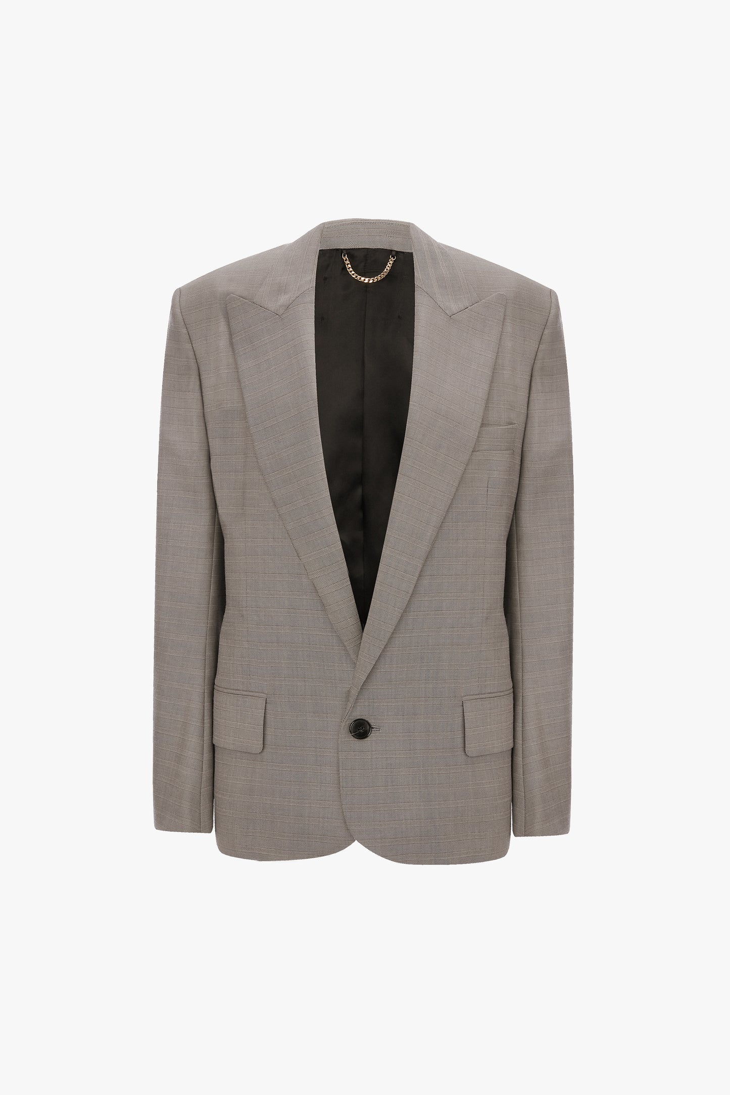 Sculptural Sleeve Jacket In Nickel