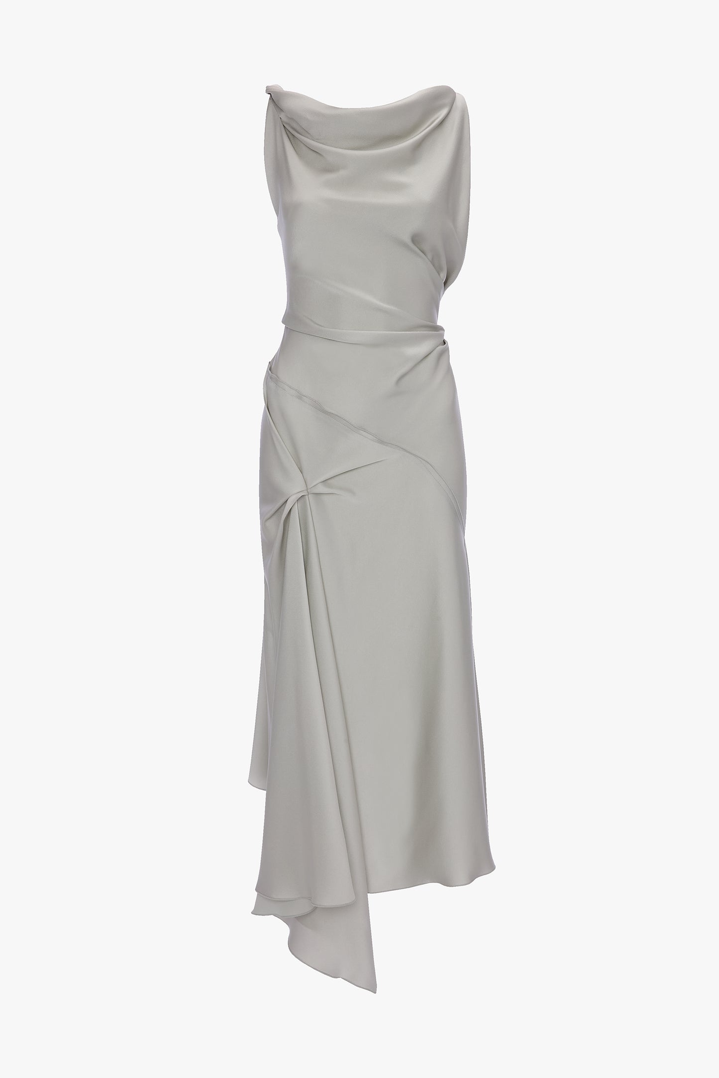 Posy Midi Dress In Magnesium
