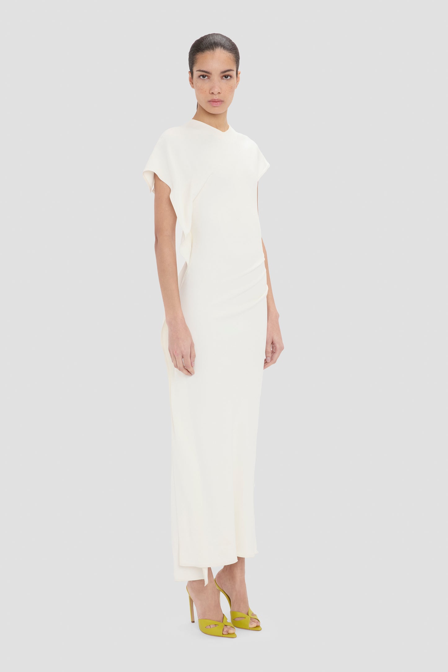 Victoria Midi Dress In Elderflower