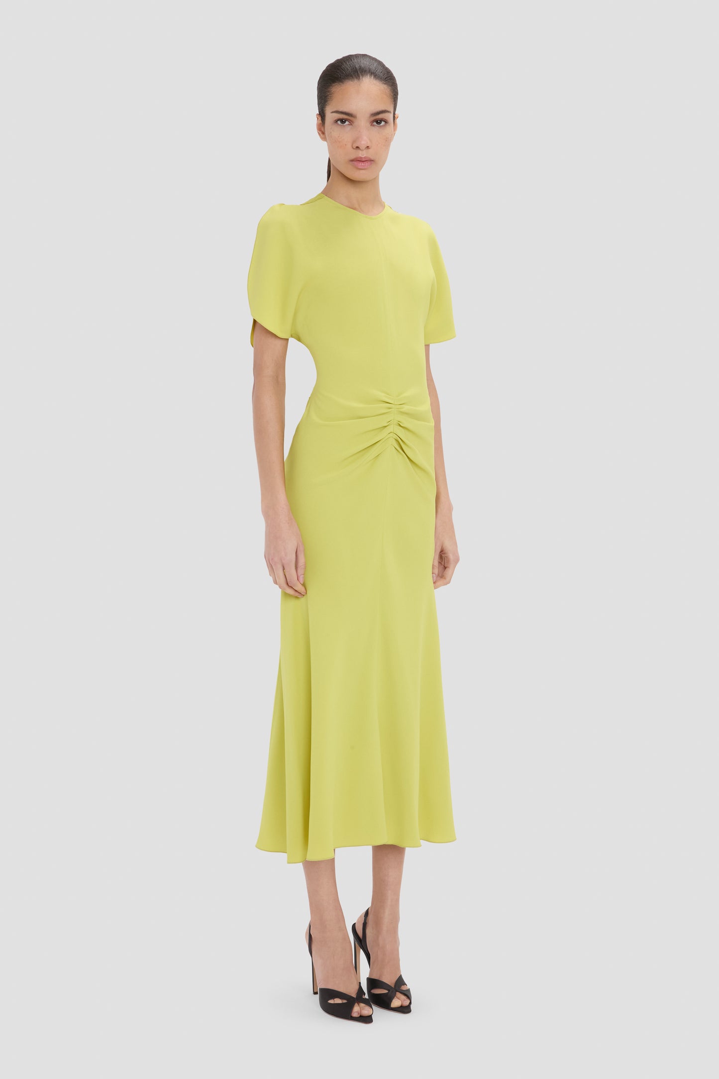 Bela Midi Dress In Yellow