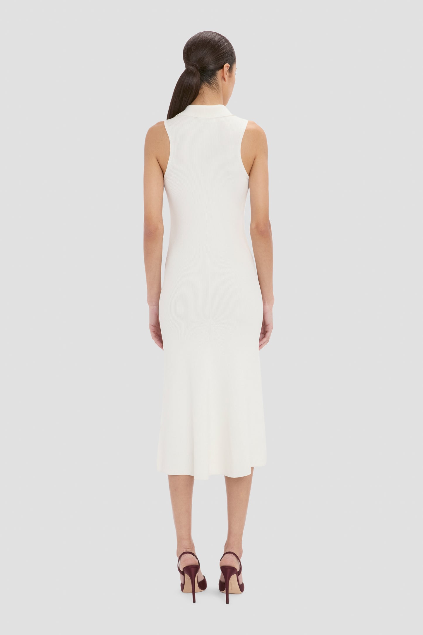 Mira Midi Dress In White