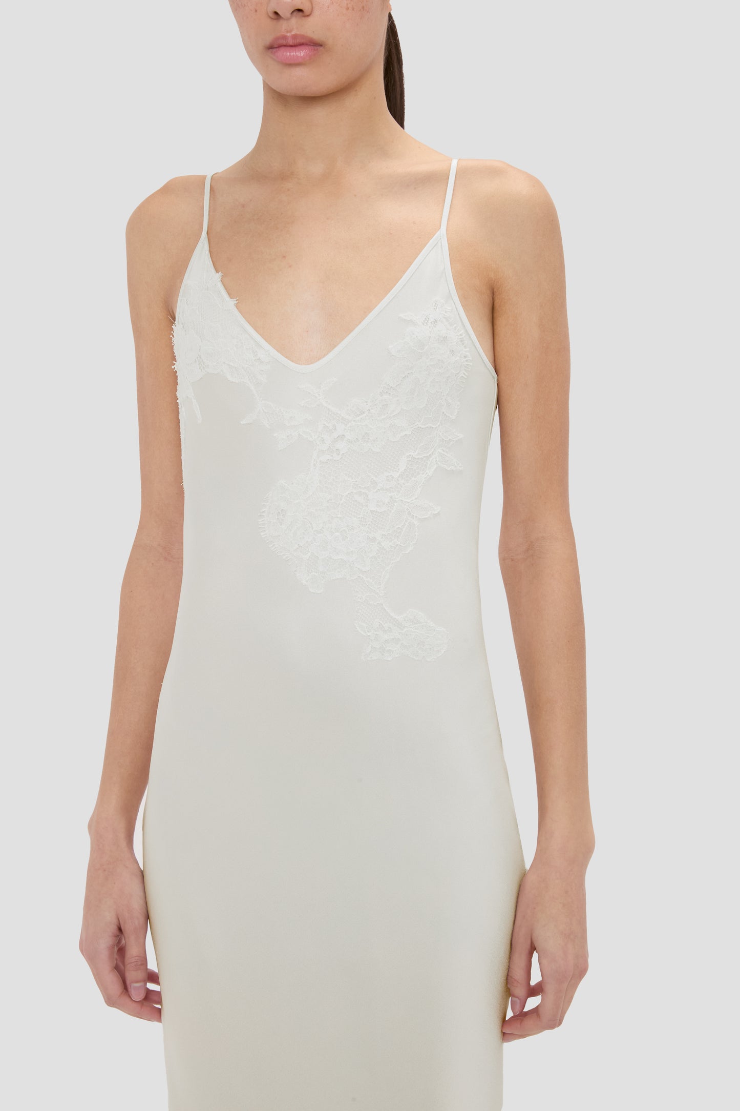 Lace Cami Dress In Magnesium