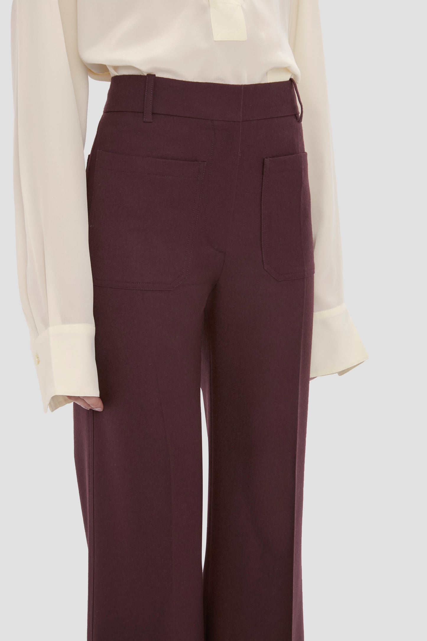 Alina Trouser In Dark Purple