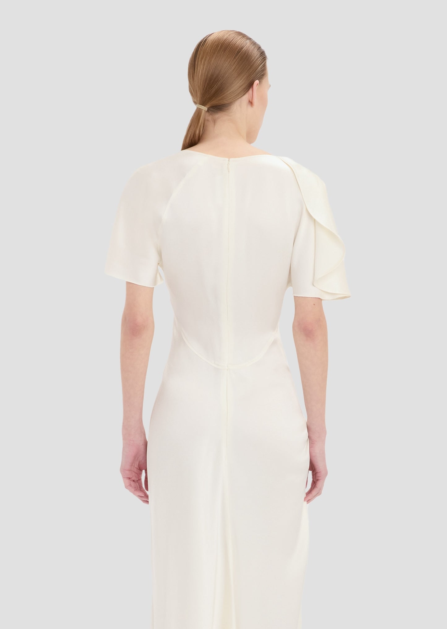 Cap Sleeve Dress In Ivory