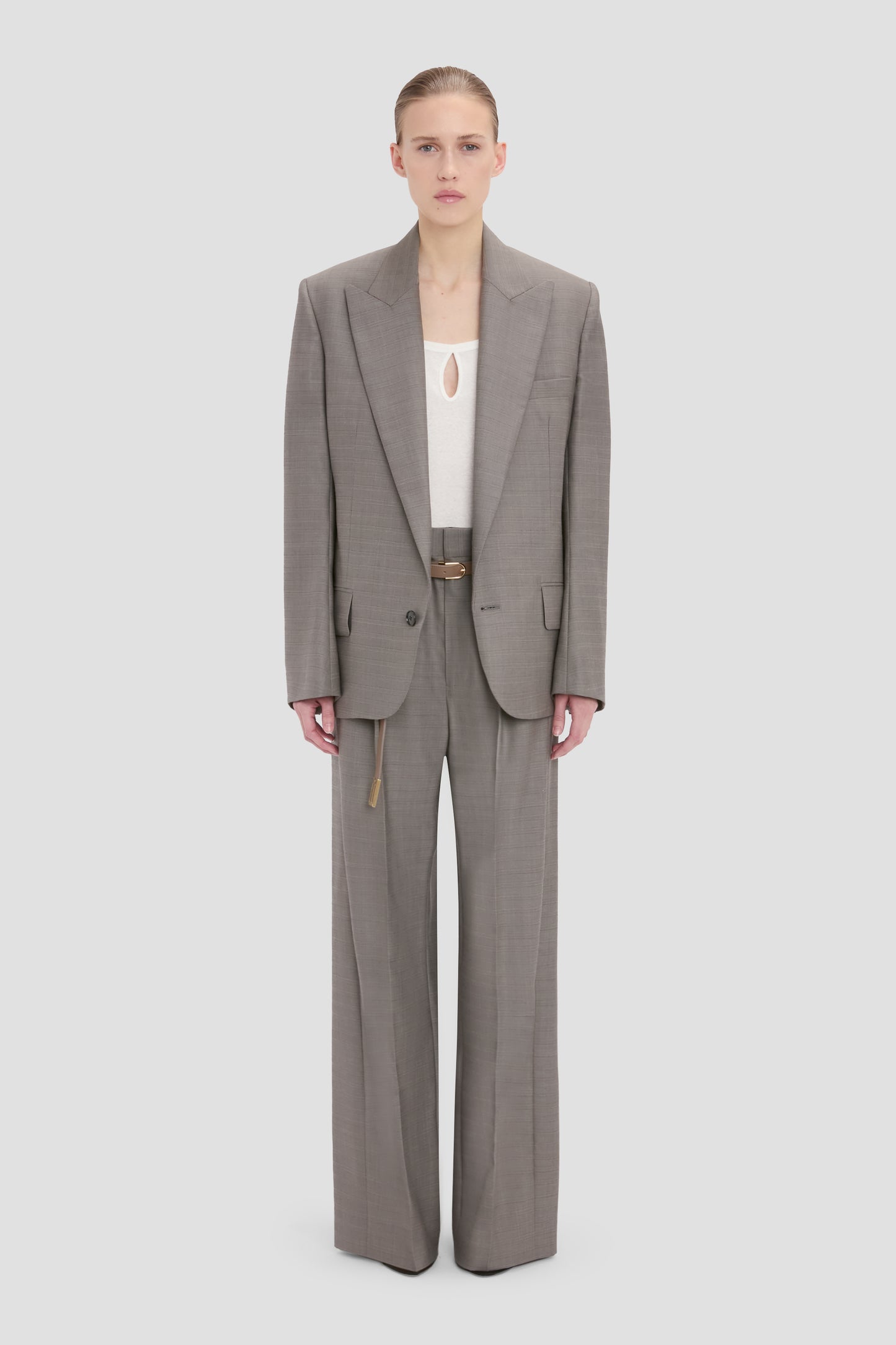 Sculptural Sleeve Jacket In Nickel